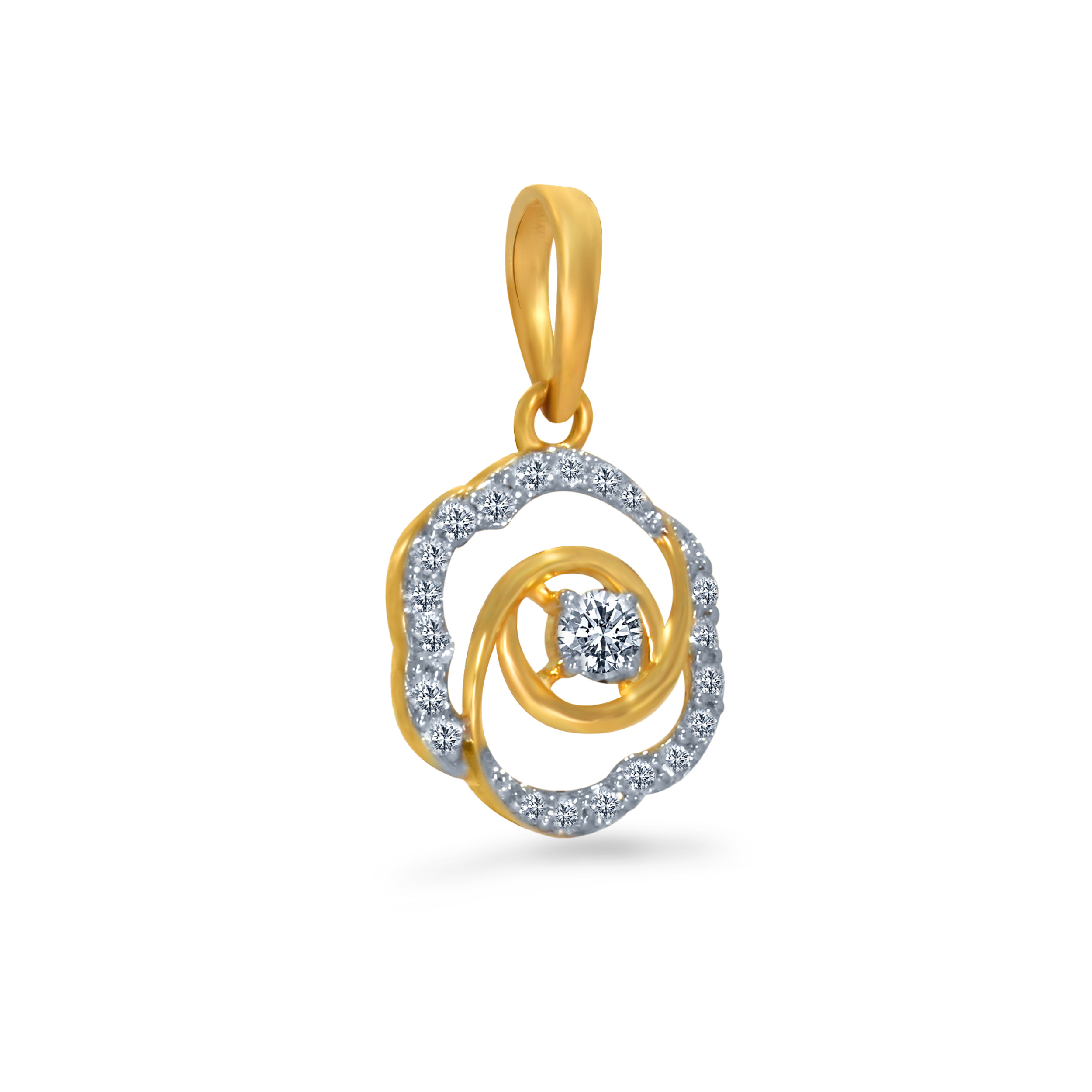 Adoring Bloom Solitaire Pendant - Senco Gold and Diamonds