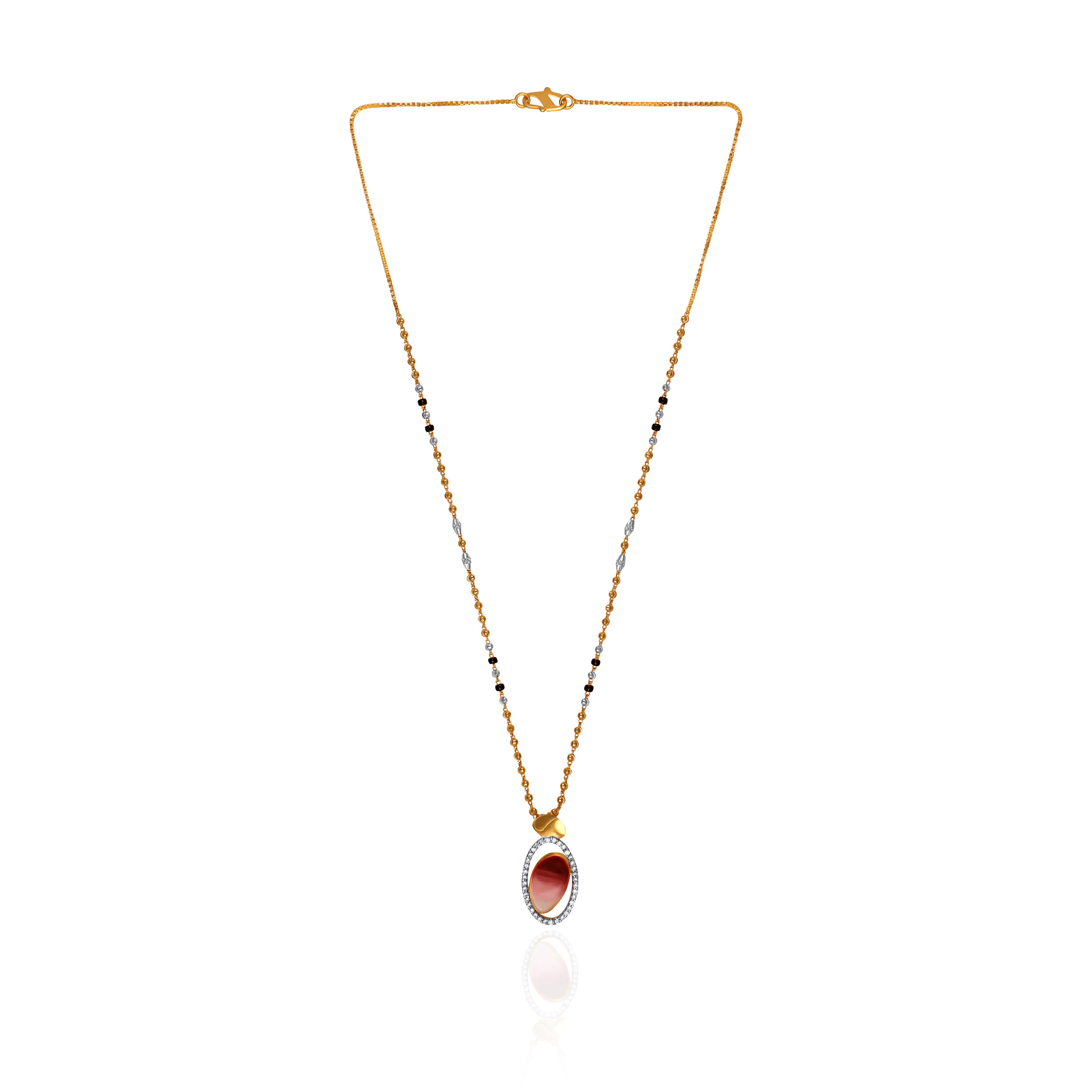 Modern Aesthetic Gold Mangalsutra - Senco Gold and Diamonds