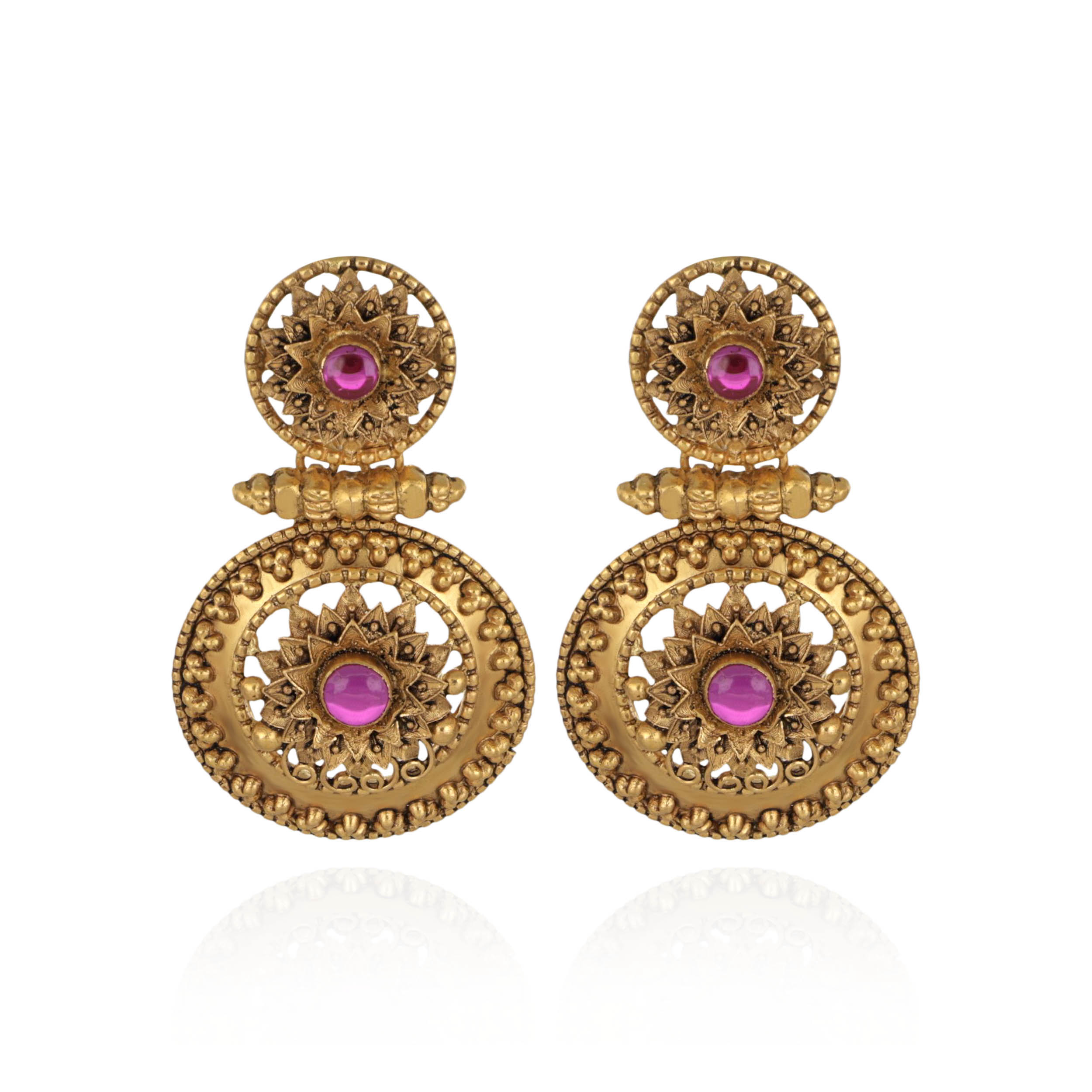 Imperial Sun Gold Earrings - Senco Gold and Diamonds