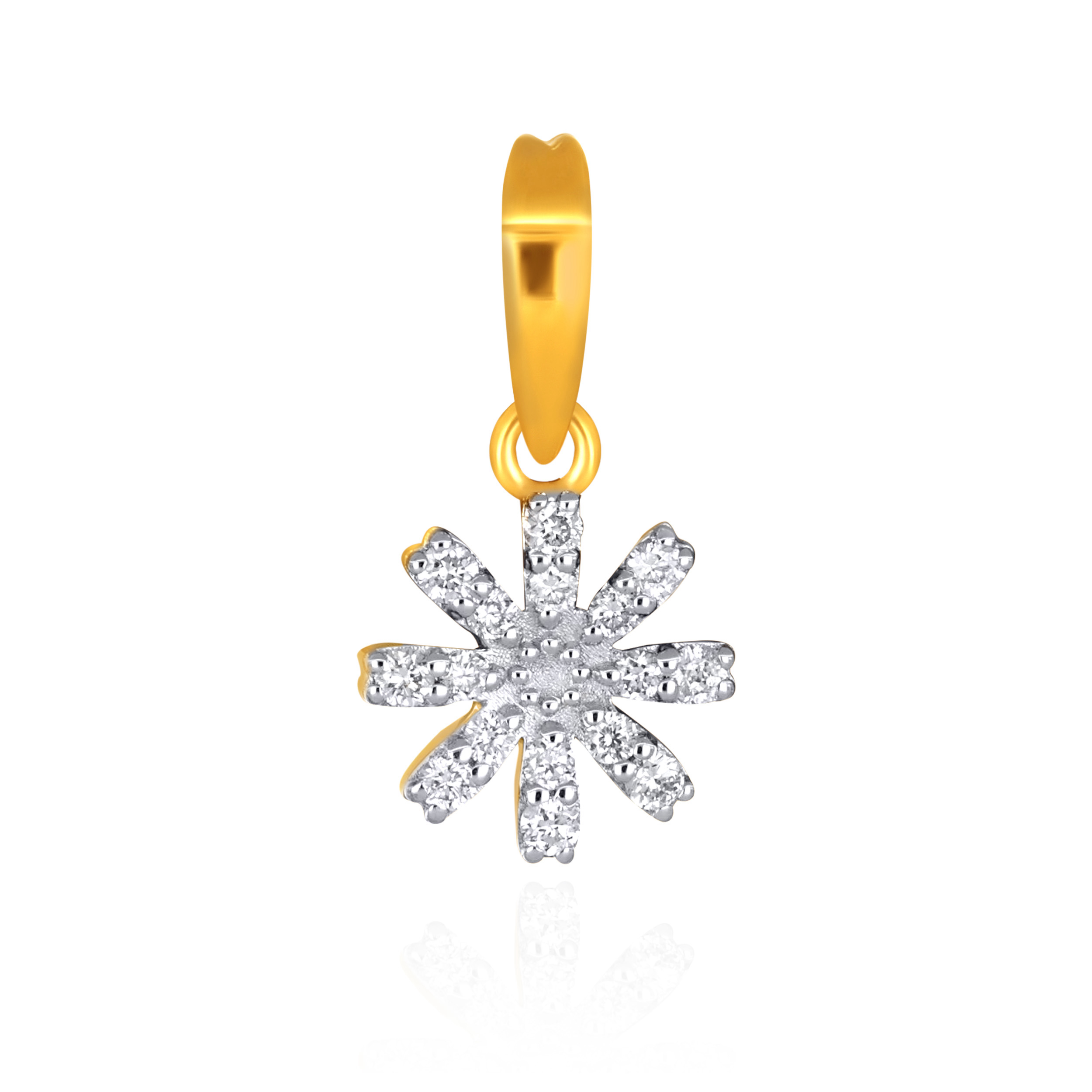 Shining Snowflake Diamond Pendant - Senco Gold and Diamonds