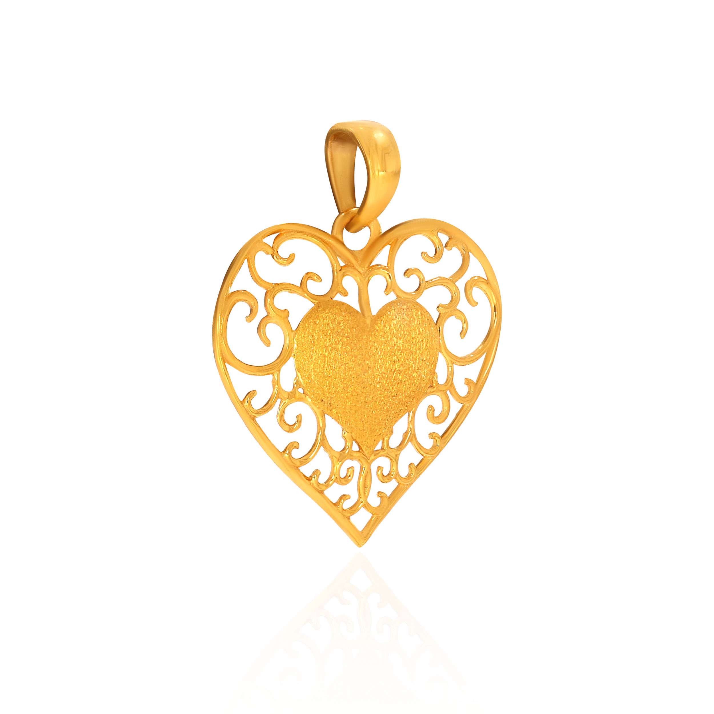 22K Yellow Gold Pendant-GPN-D000748036 - Senco Gold and Diamonds