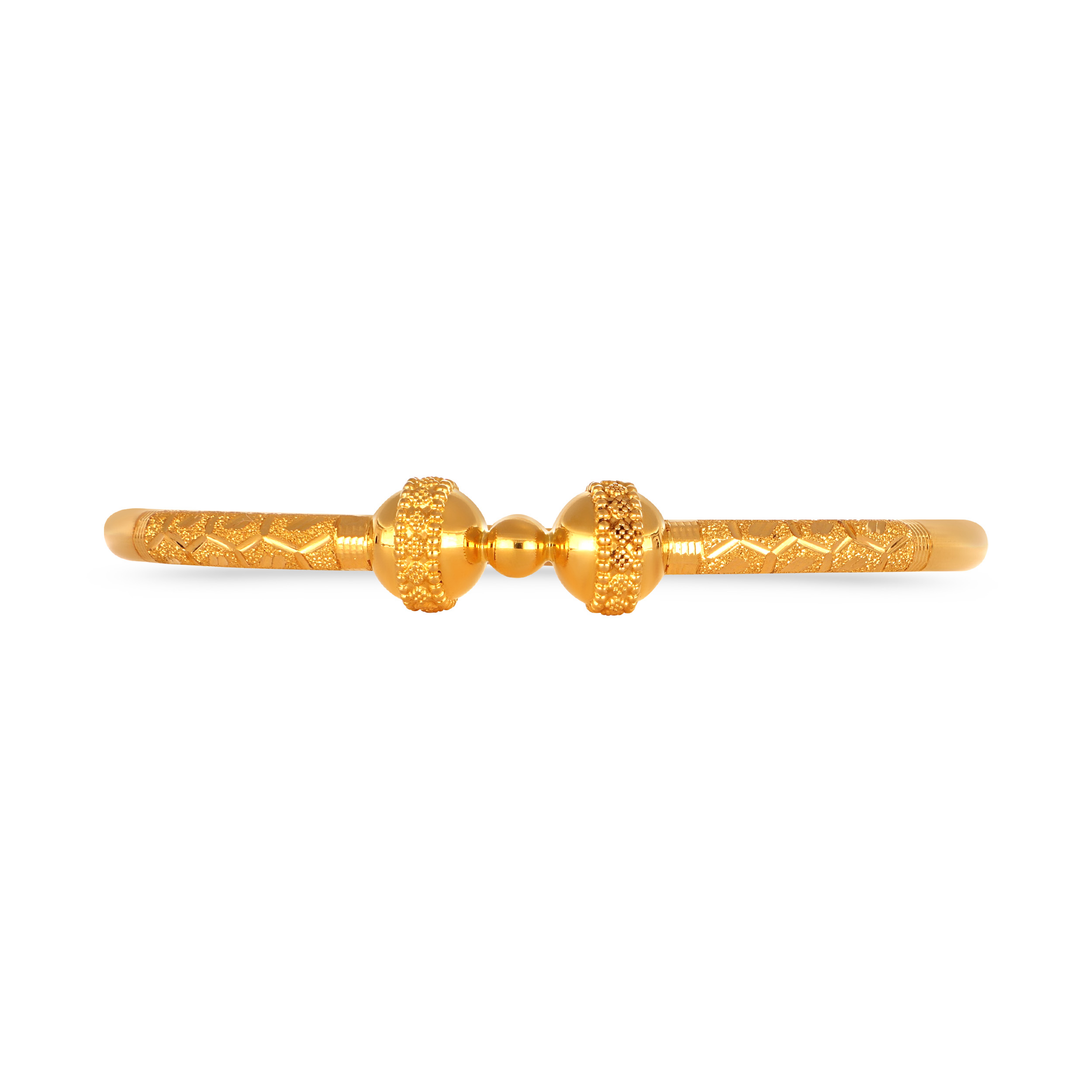 Radiant Spheres Gold Bangle - Senco Gold and Diamonds