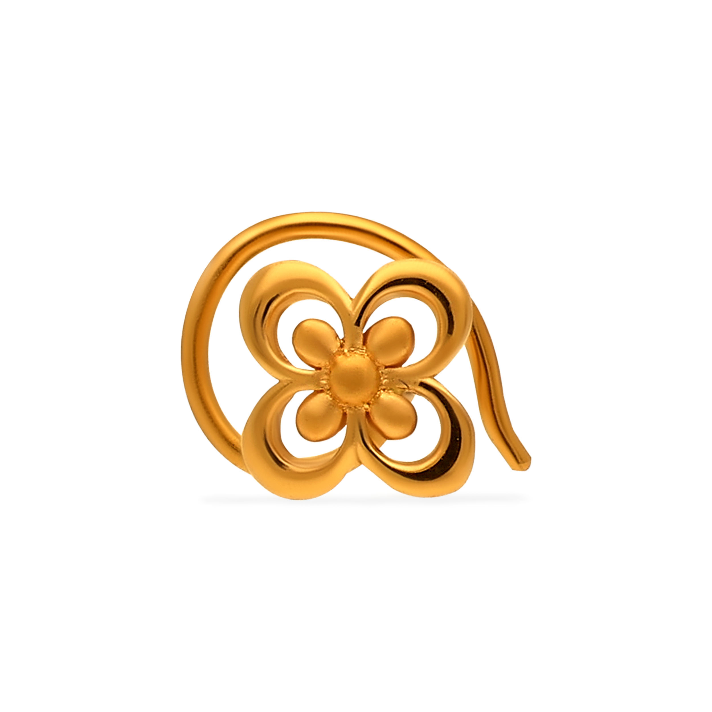 Eternal Petal Gold Nose Pin - Senco Gold and Diamonds