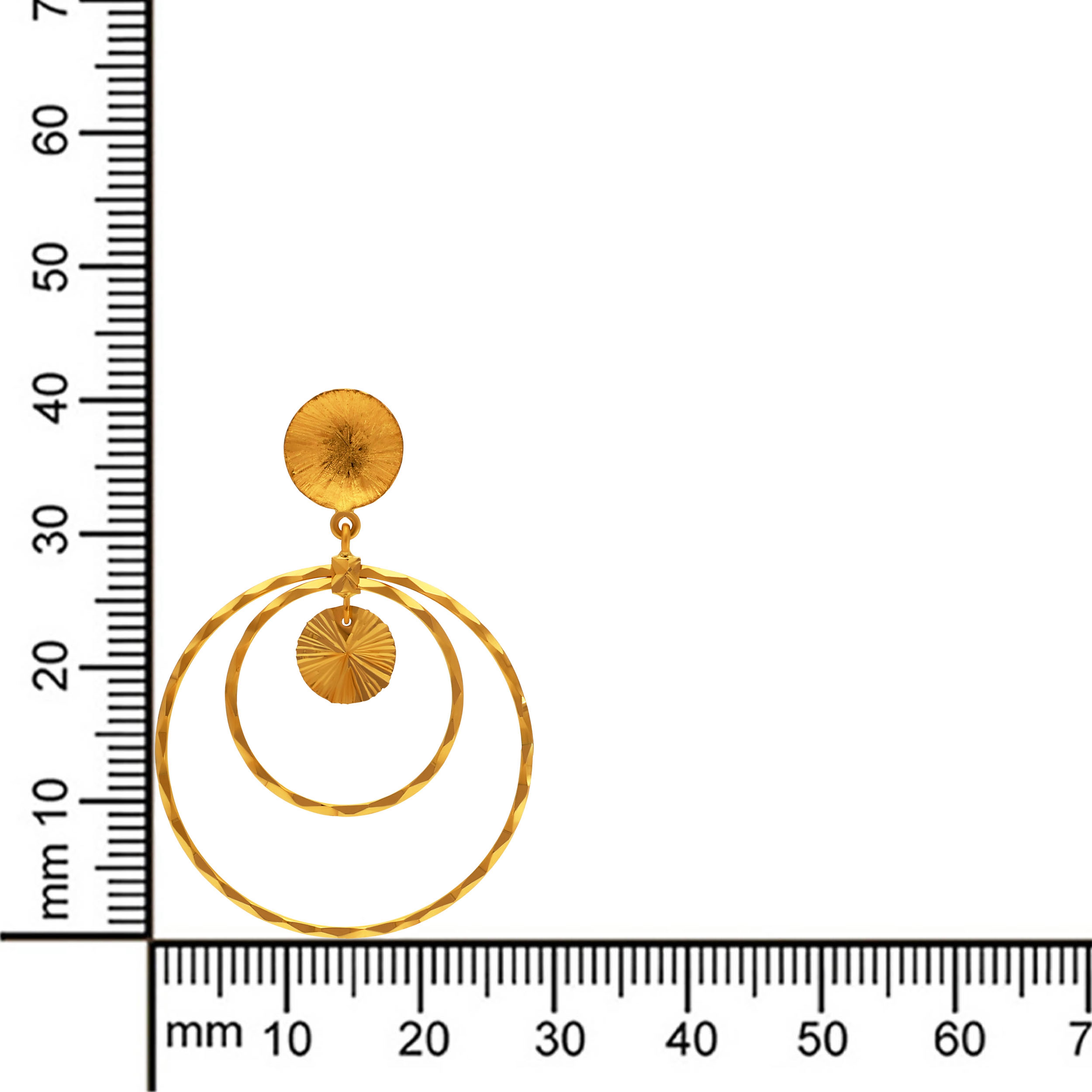 Glowing Cirque Gold Earrings - Senco Gold and Diamonds