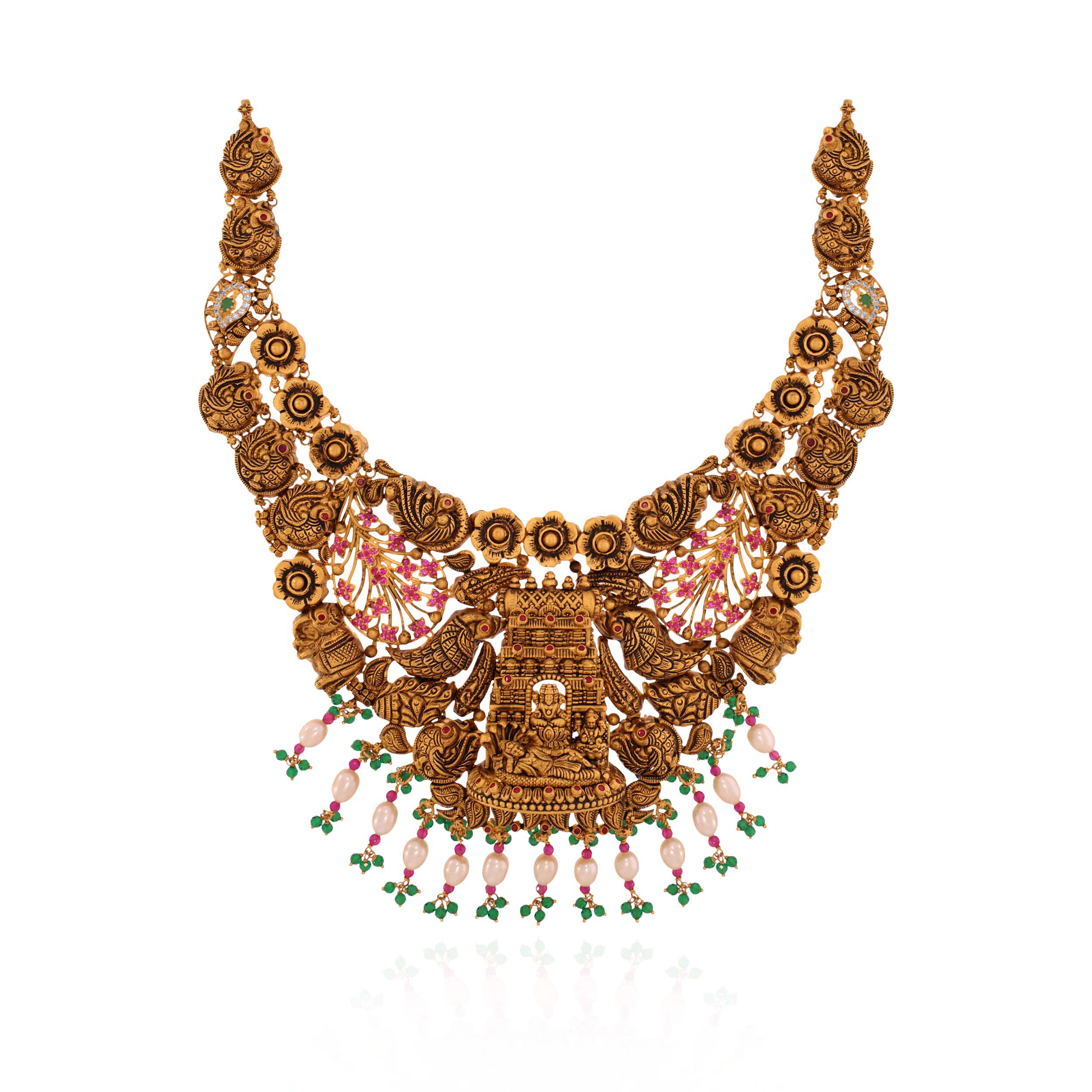 Sacred Splendour Temple Gold Necklace - Senco Gold and Diamonds