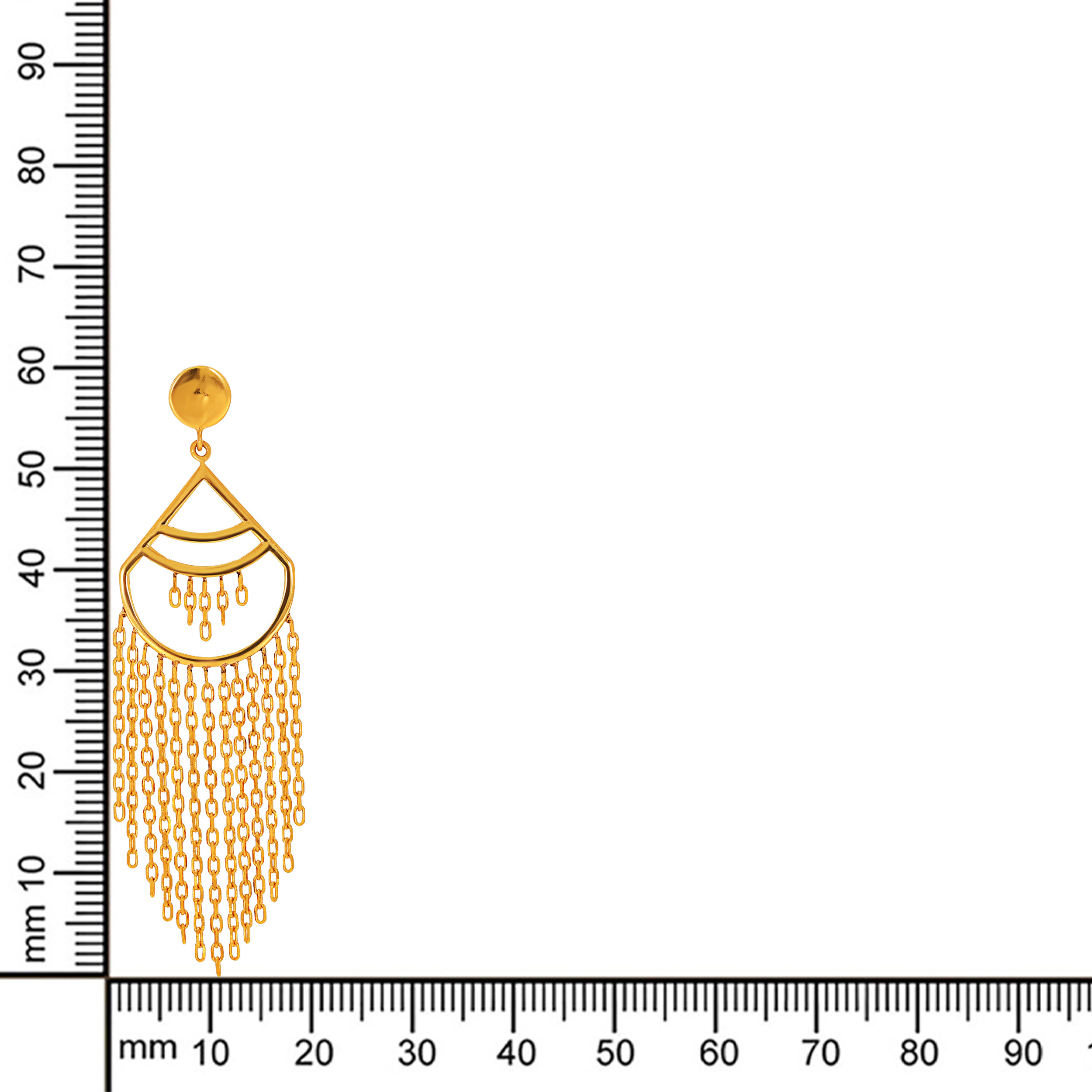 Versatile Fringe Gold Drop Earrings - Senco Gold and Diamonds