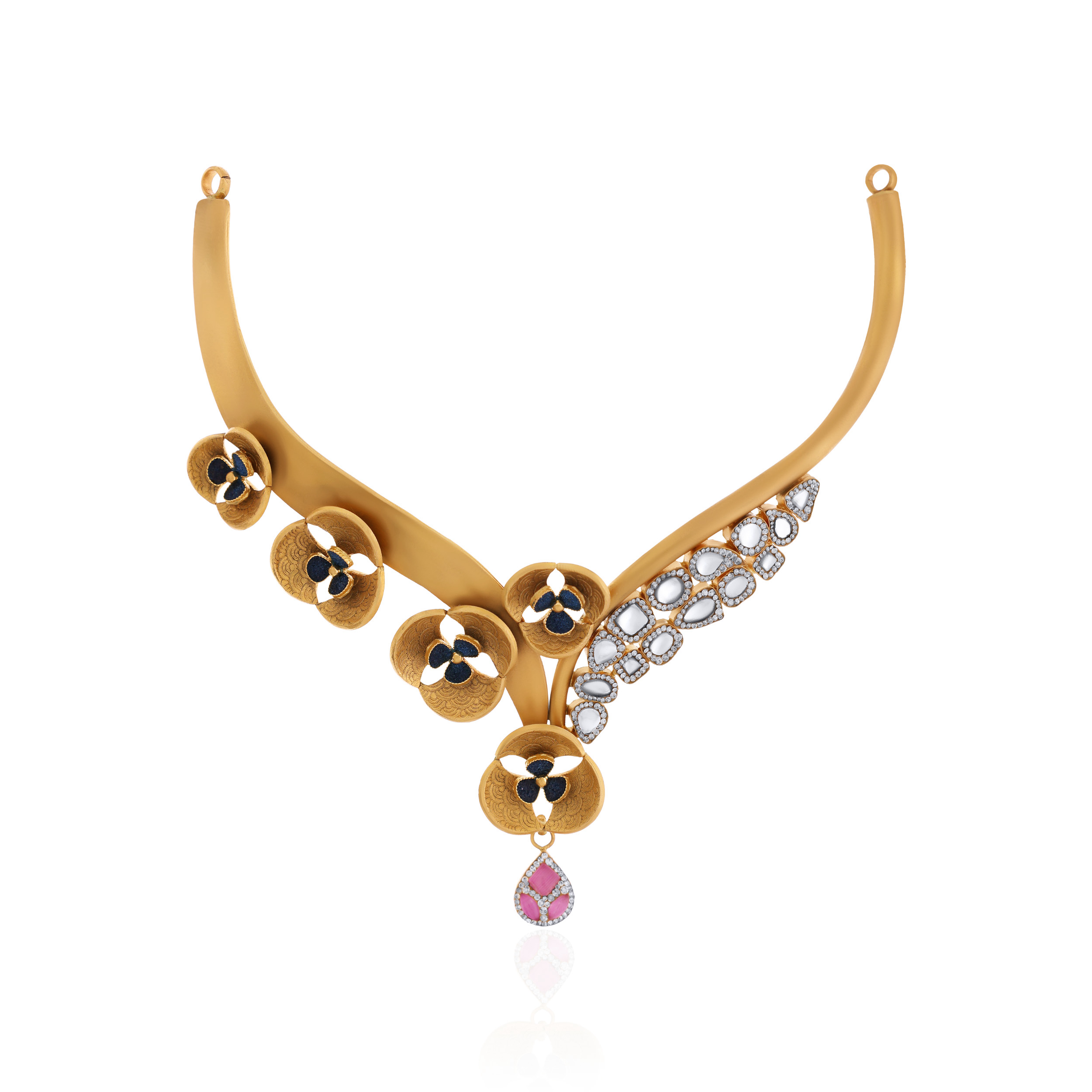 22K Yellow Gold Necklace-GN-D000760628 - Senco Gold and Diamonds