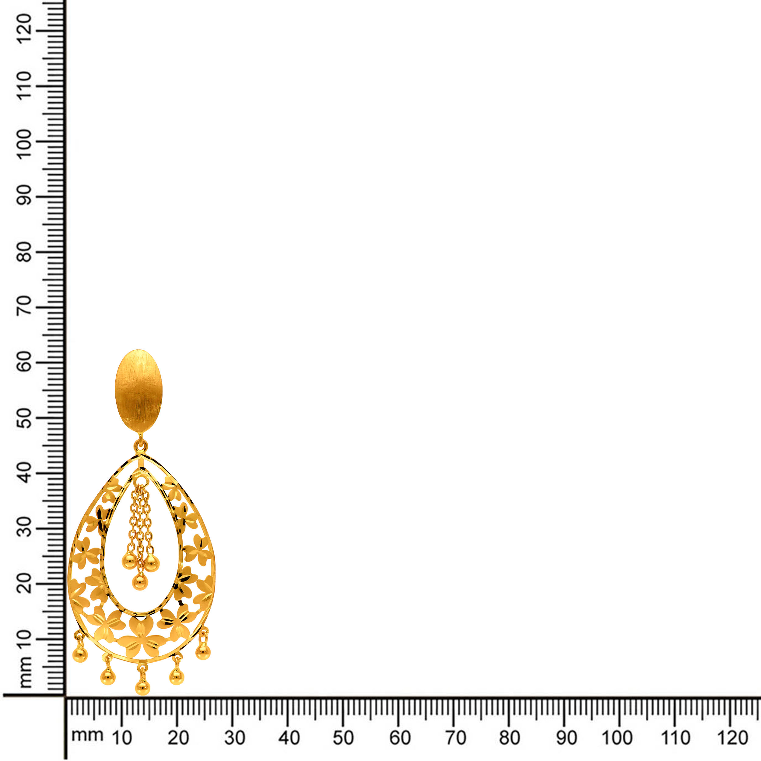 22K Yellow Gold Earrings-GP-SAD0005658 - Senco Gold and Diamonds