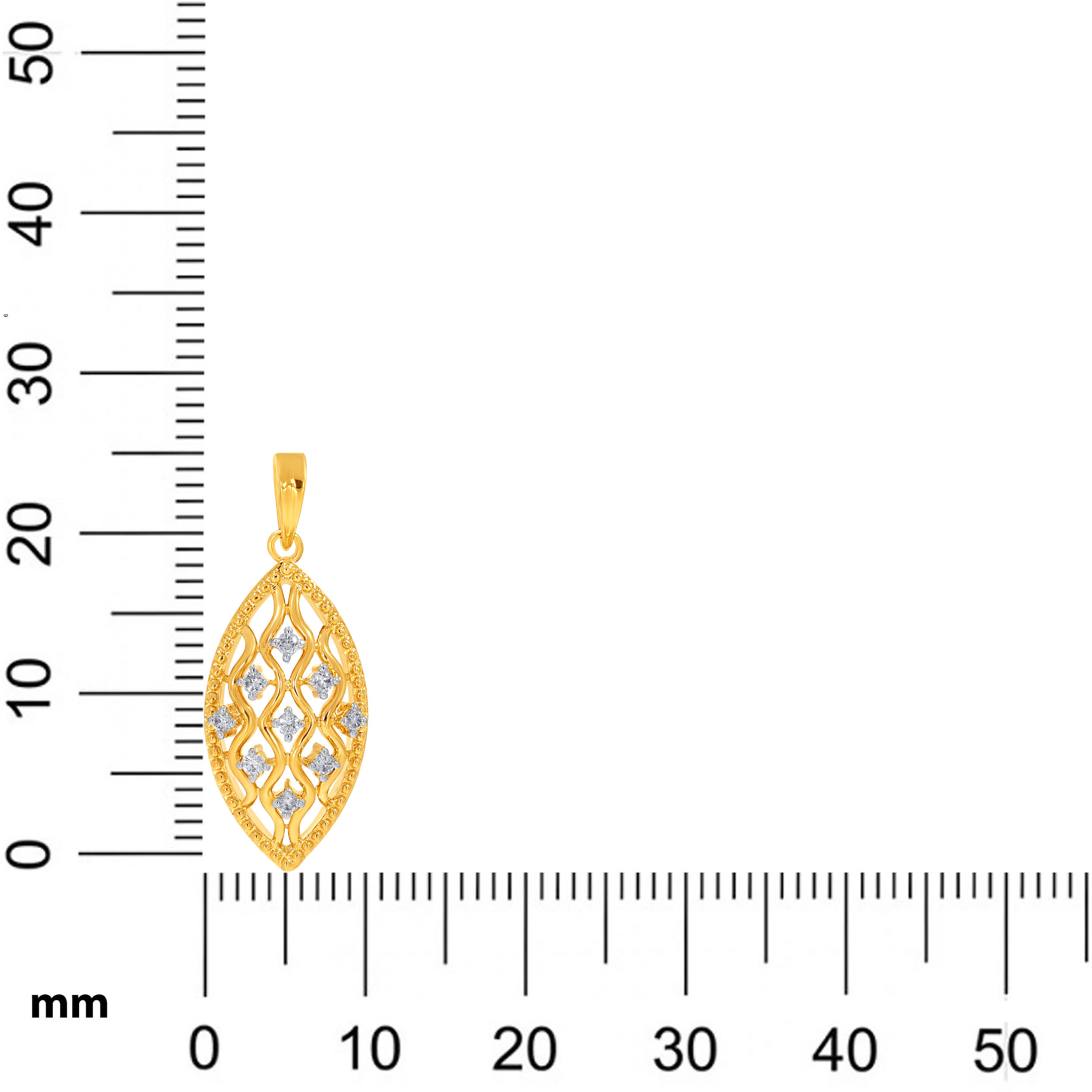 Elara Petal Diamond Pendant - Senco Gold and Diamonds
