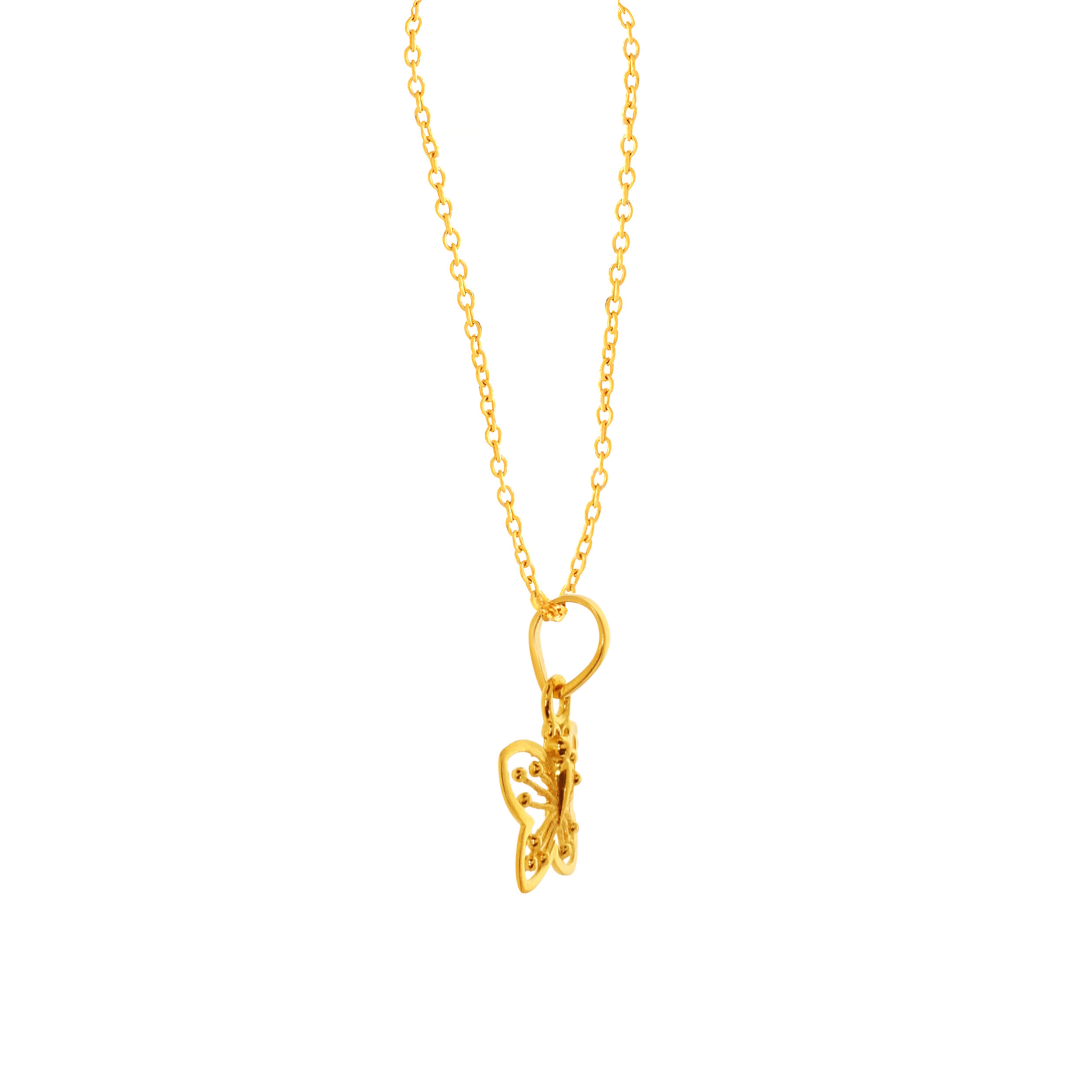 Set to Fly Gold Chain Pendant - Senco Gold and Diamonds