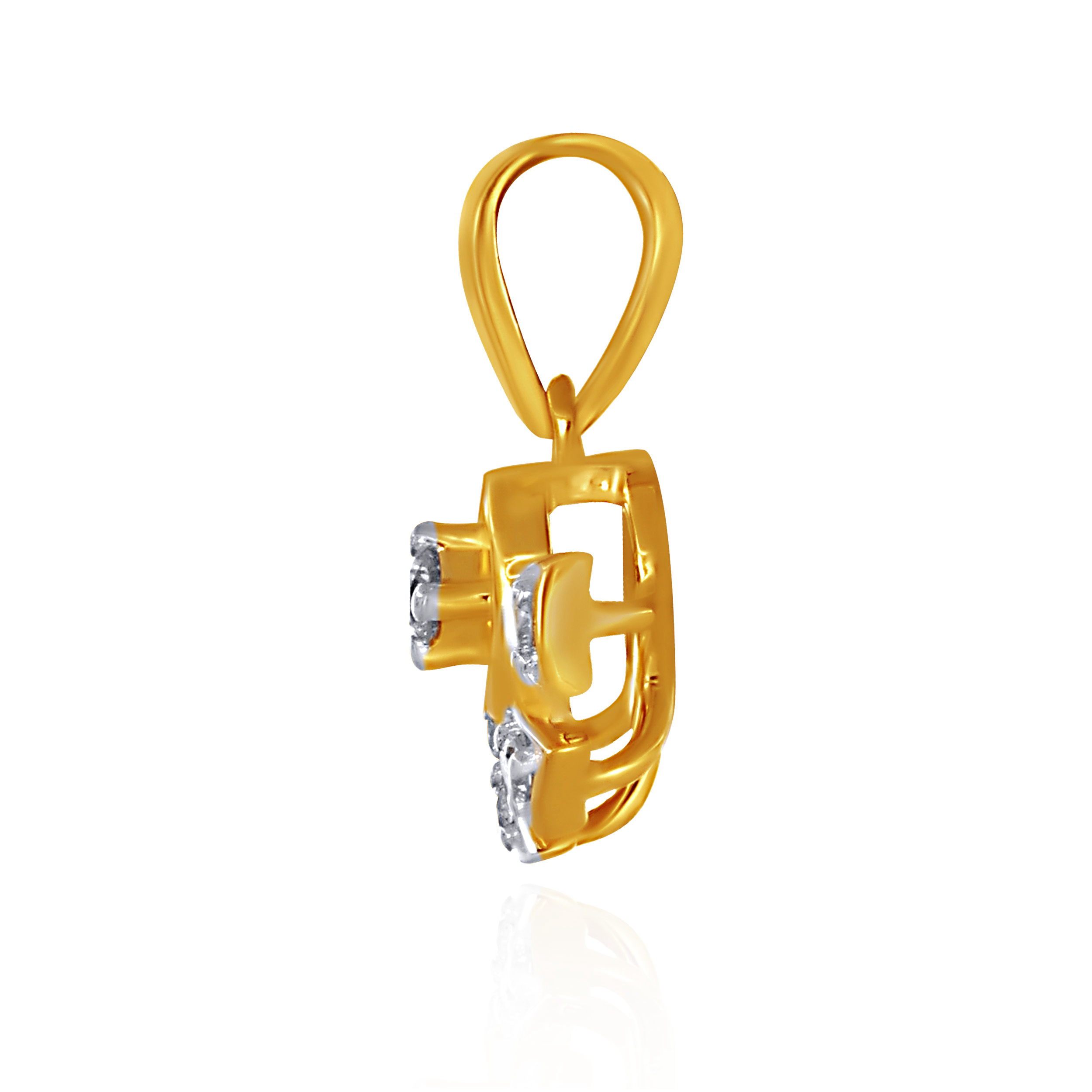 Dainty Floweret Diamond Pendant - Senco Gold and Diamonds