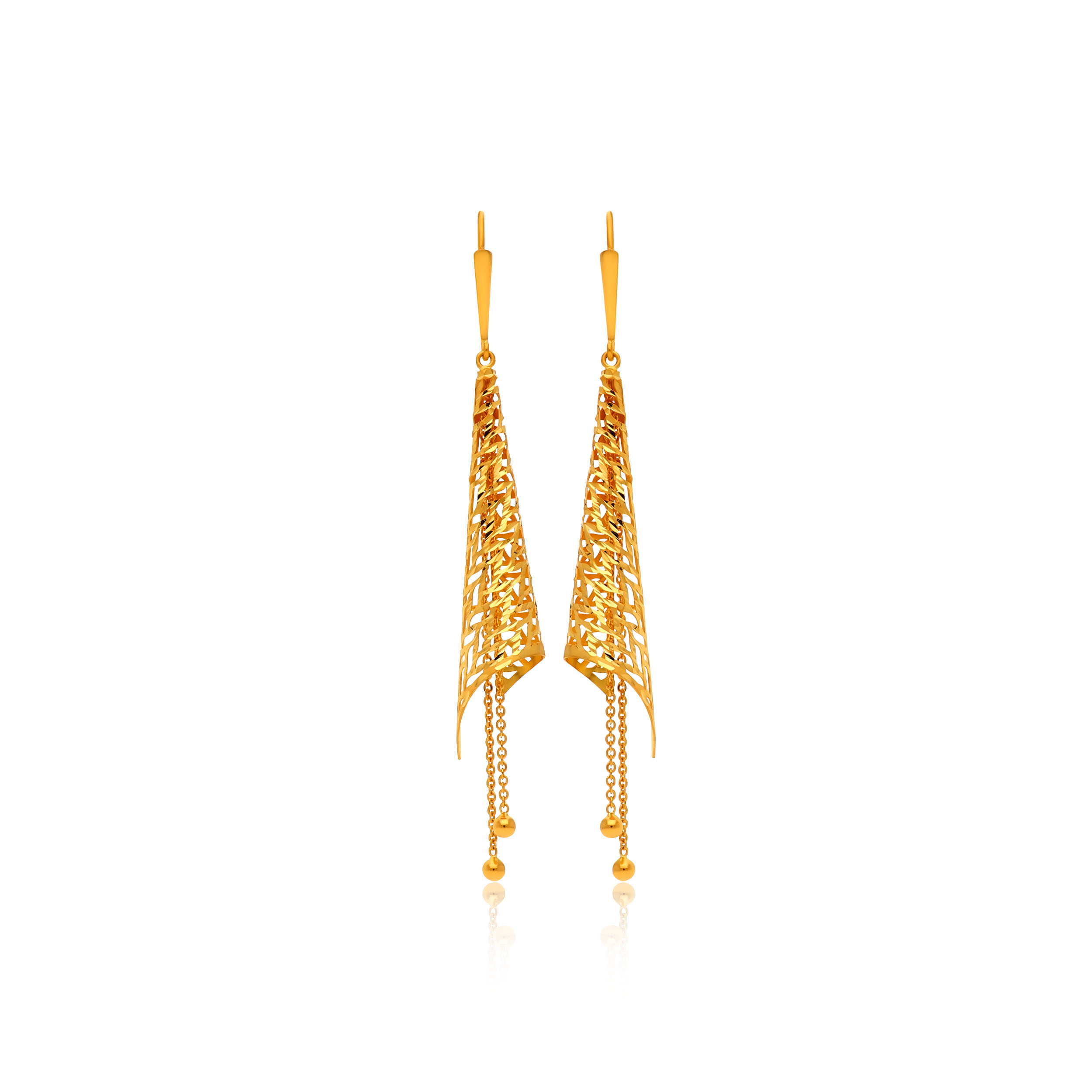 22K Yellow Earrings-GP-SAD0005363 - Senco Gold and Diamonds