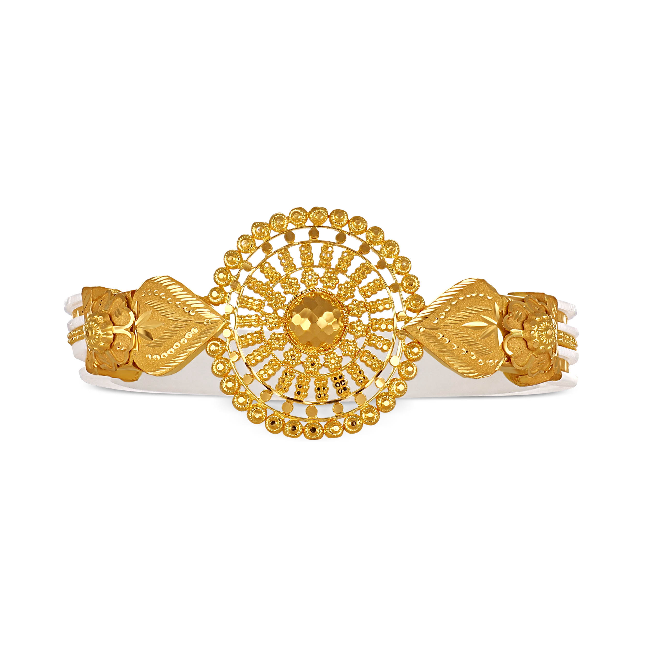 Crafted Grandeur Gold Sankha Bangle - Senco Gold and Diamonds