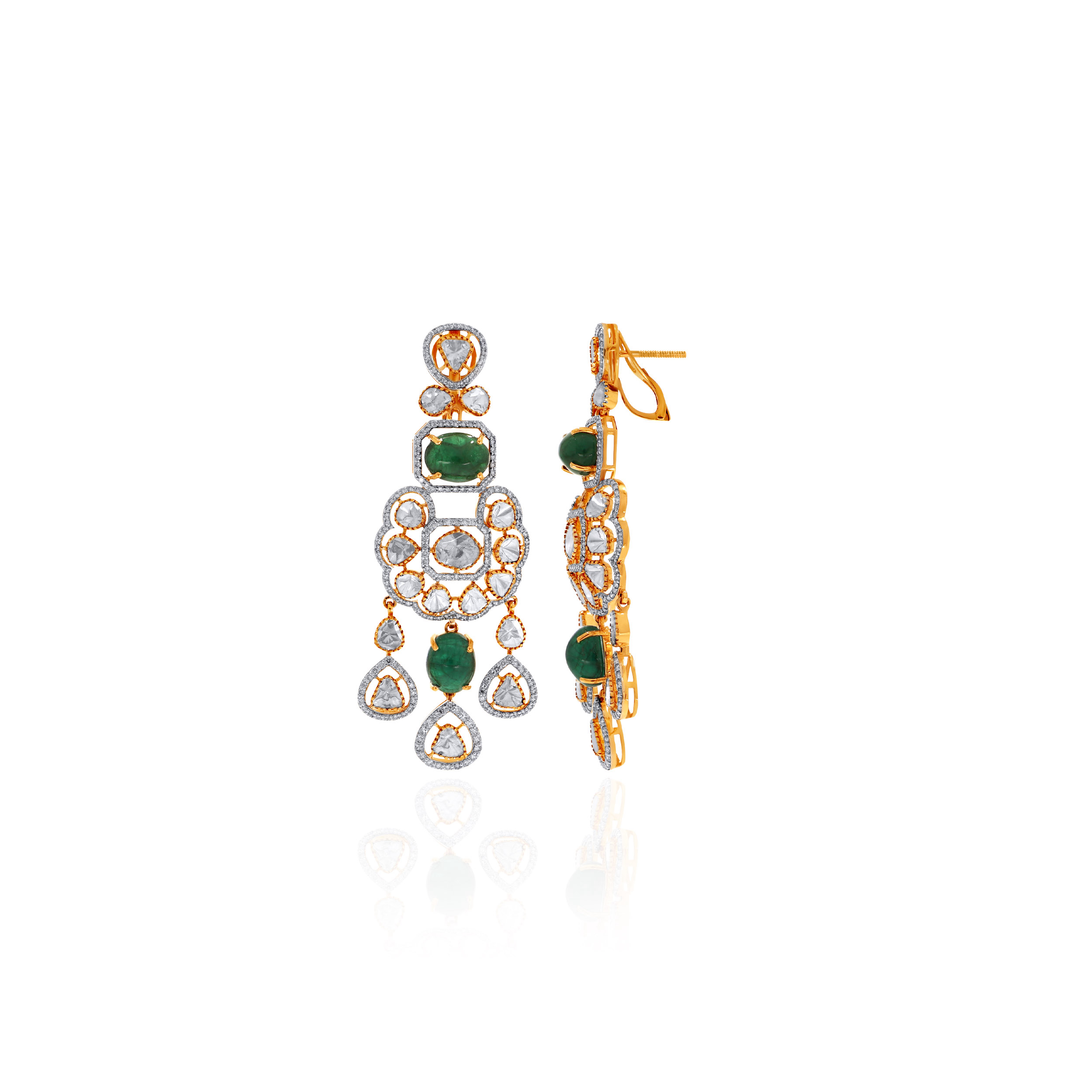 Imperial Glow Chandelier Diamond Earrings - Senco Gold and Diamonds