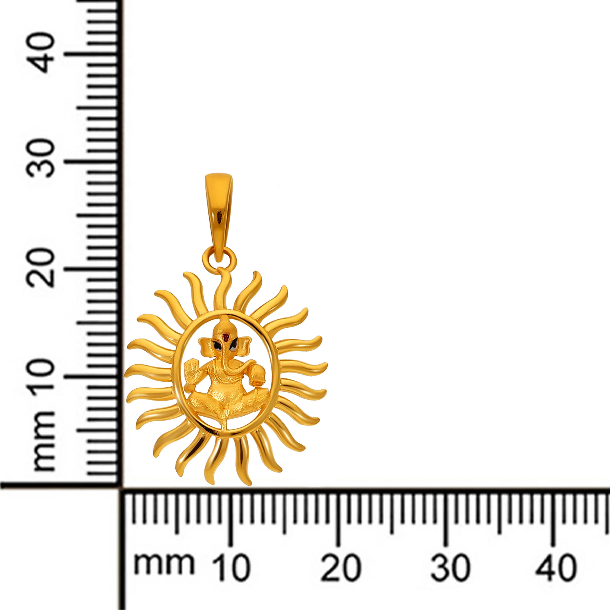 22K Yellow Gold Pendant_GPN-D000576498 - Senco Gold and Diamonds