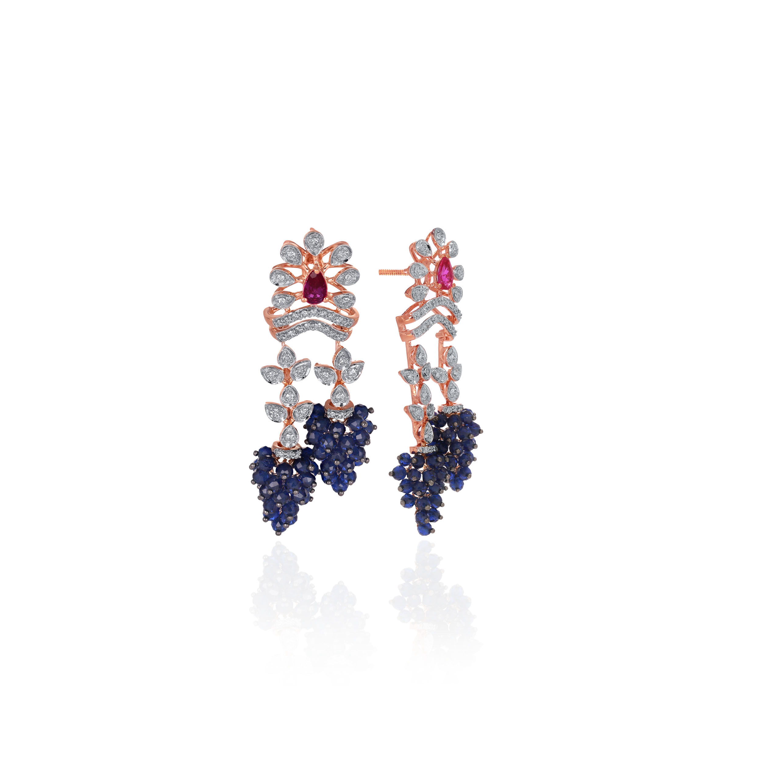 Starlit Ivy Diamond Earrings - Senco Gold and Diamonds