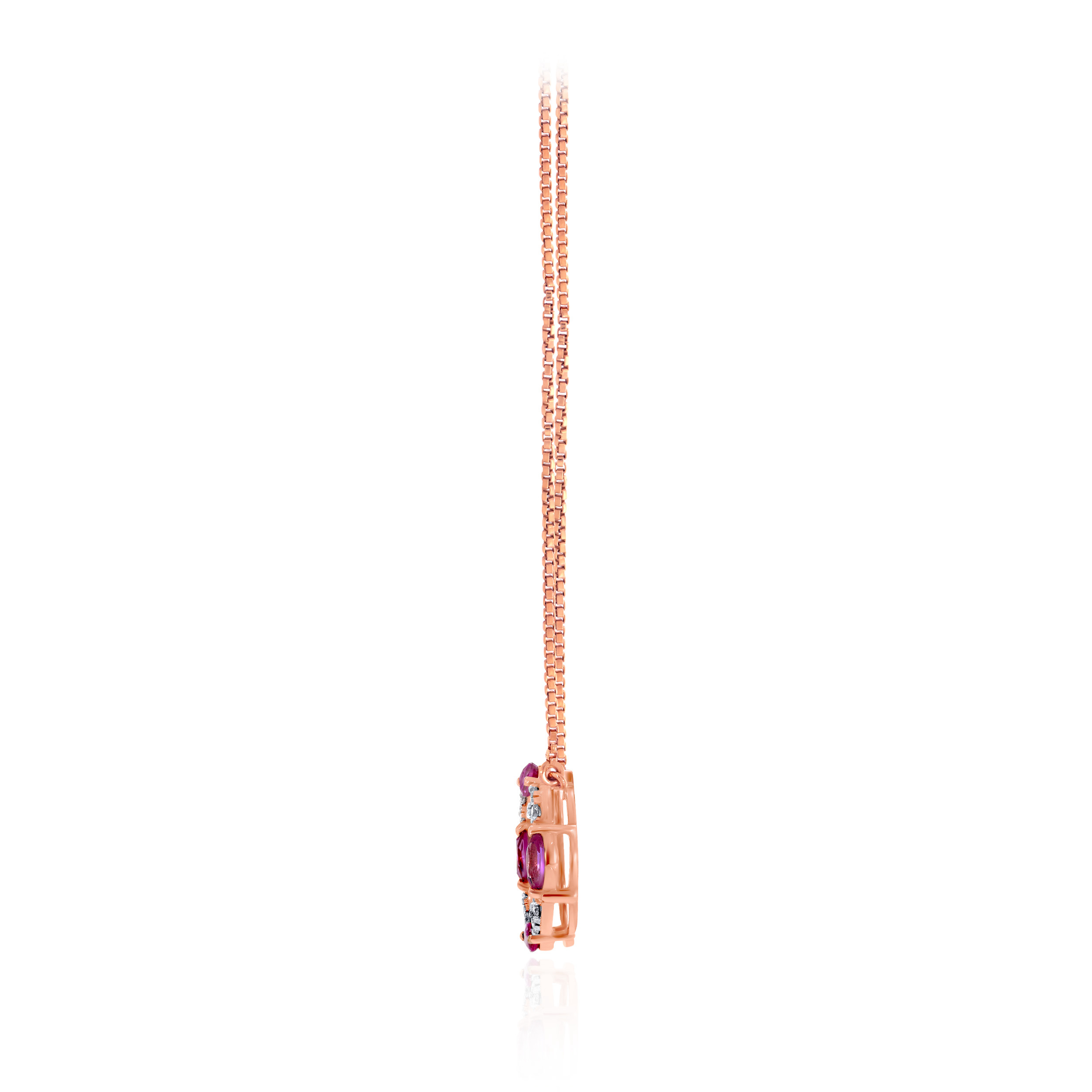 Radiant Marquise Diamond Chain Pendant  - Senco Gold and Diamonds