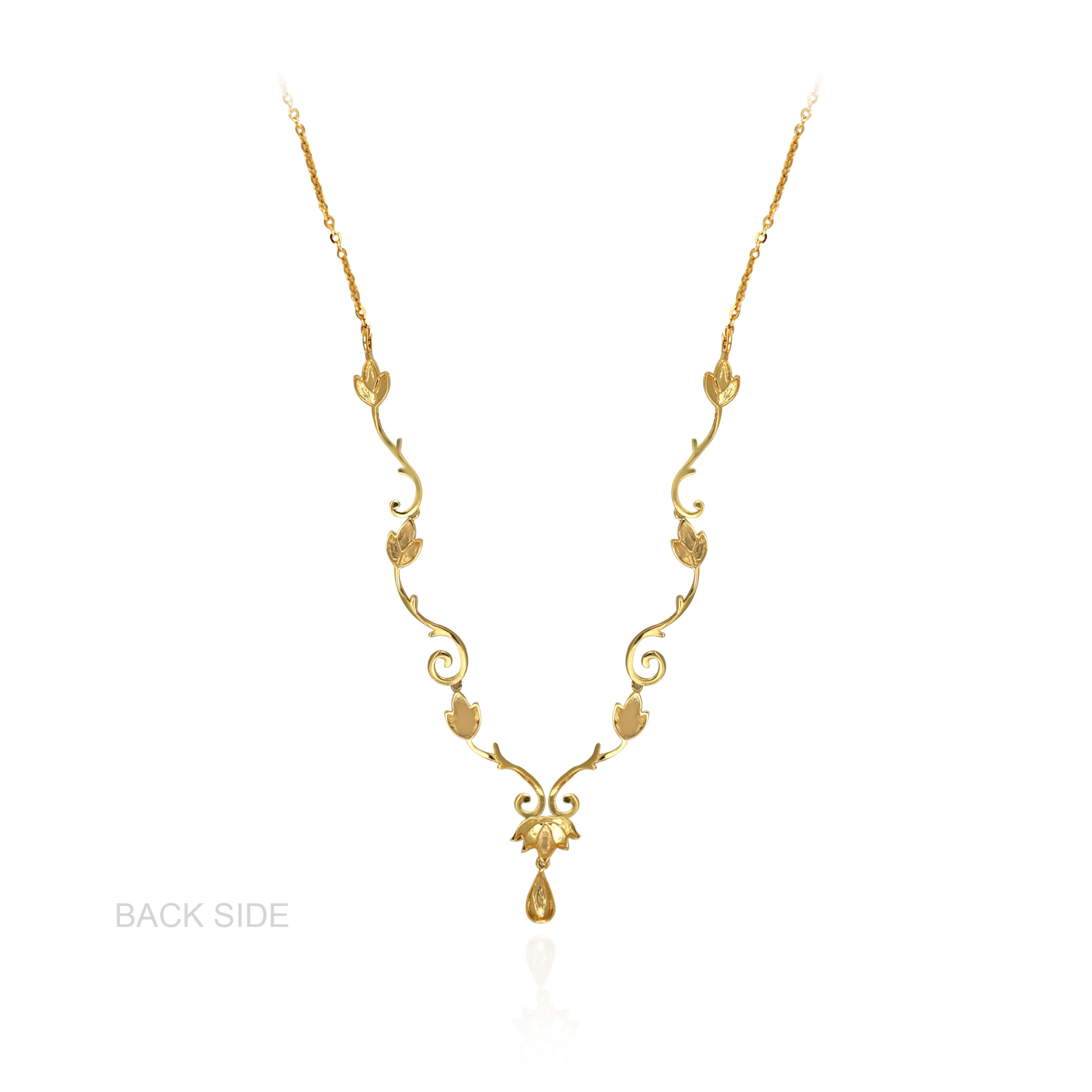 Elysian Lotus Gold Necklace - Senco Gold and Diamonds