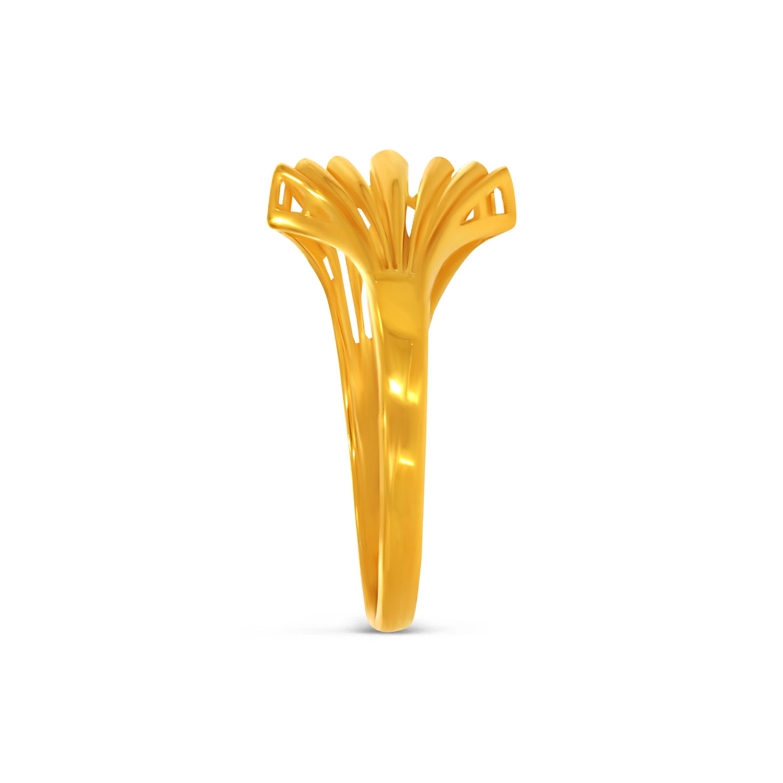 Artisanal Origami Gold Ring alternate view 2