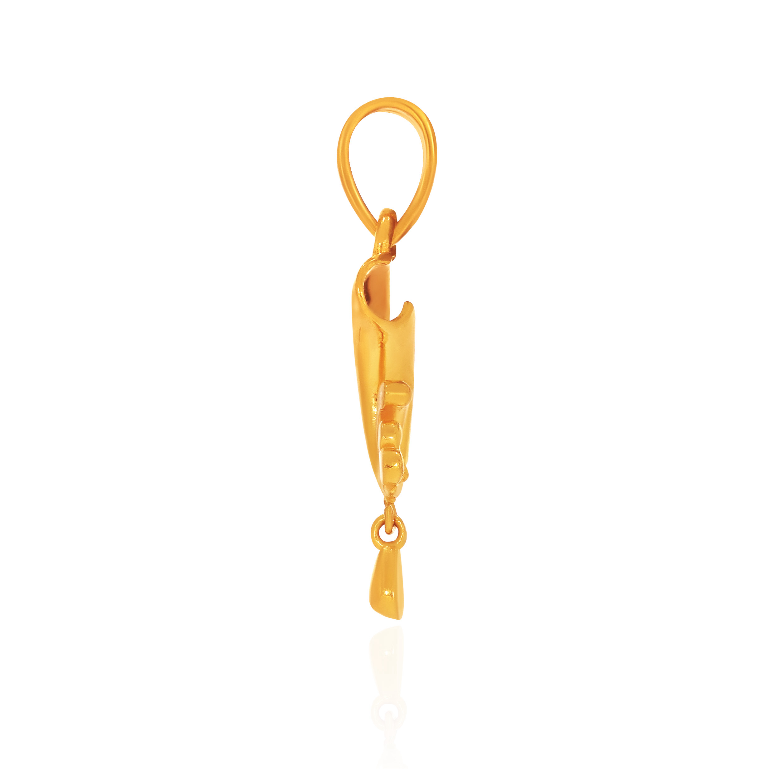 Modern Art Gold Pendant - Senco Gold and Diamonds