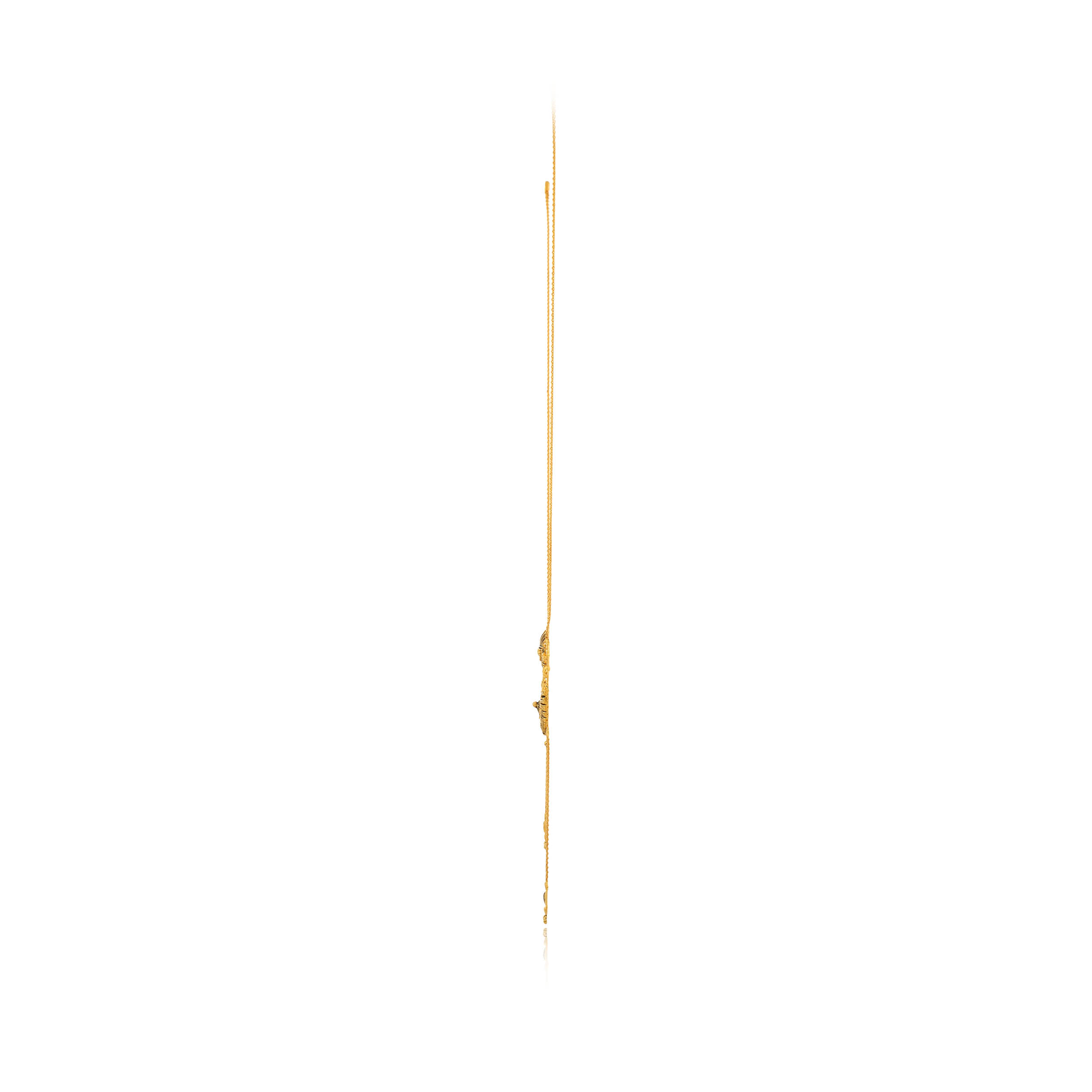 Artsy Flora Antique Gold Necklace - Senco Gold and Diamonds