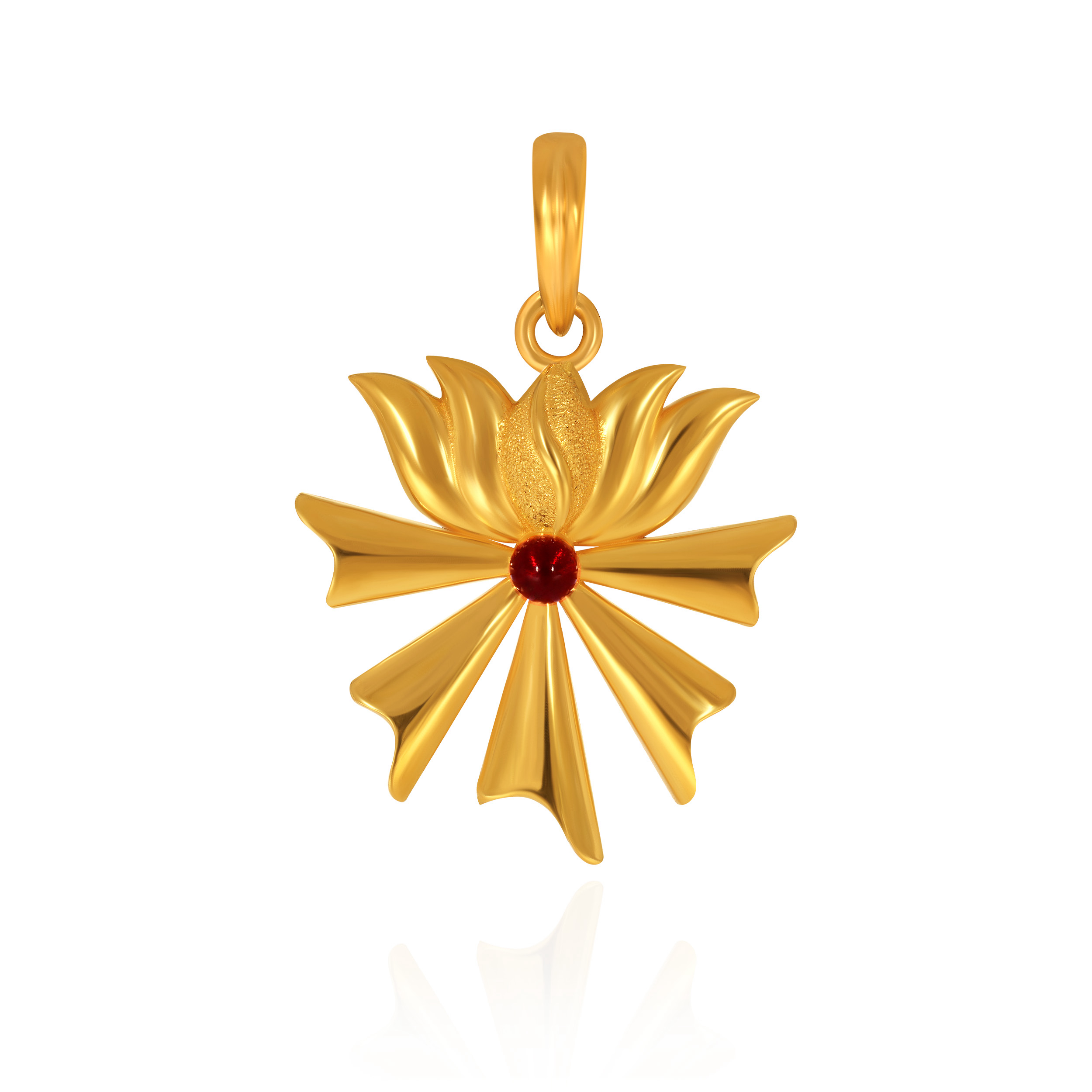 Ignis Lotus Gold Pendant - Senco Gold and Diamonds