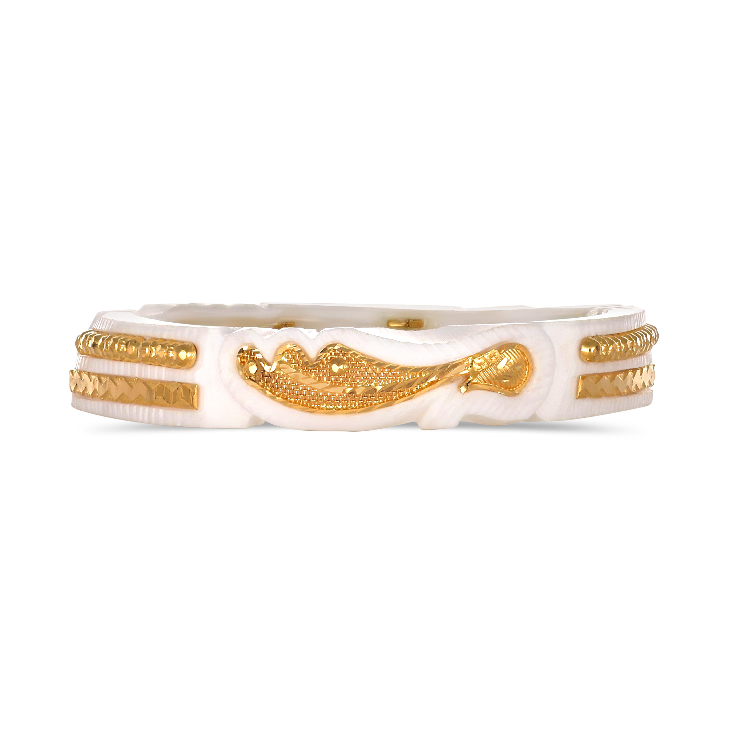 Regal Grace Gold Sankha Bangle - Senco Gold and Diamonds