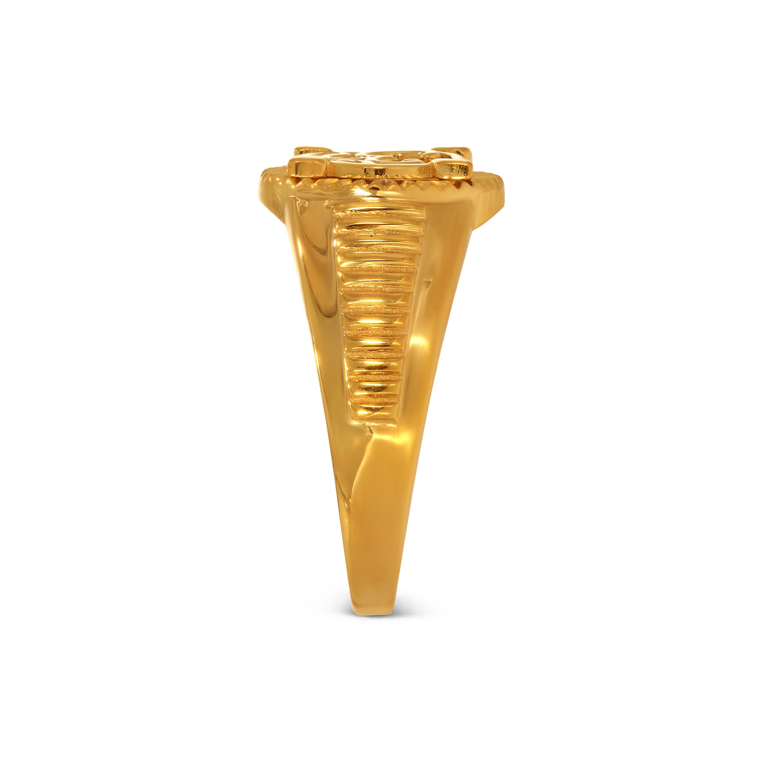 Sacred Symbol Men’s Gold Ring alternate view 2