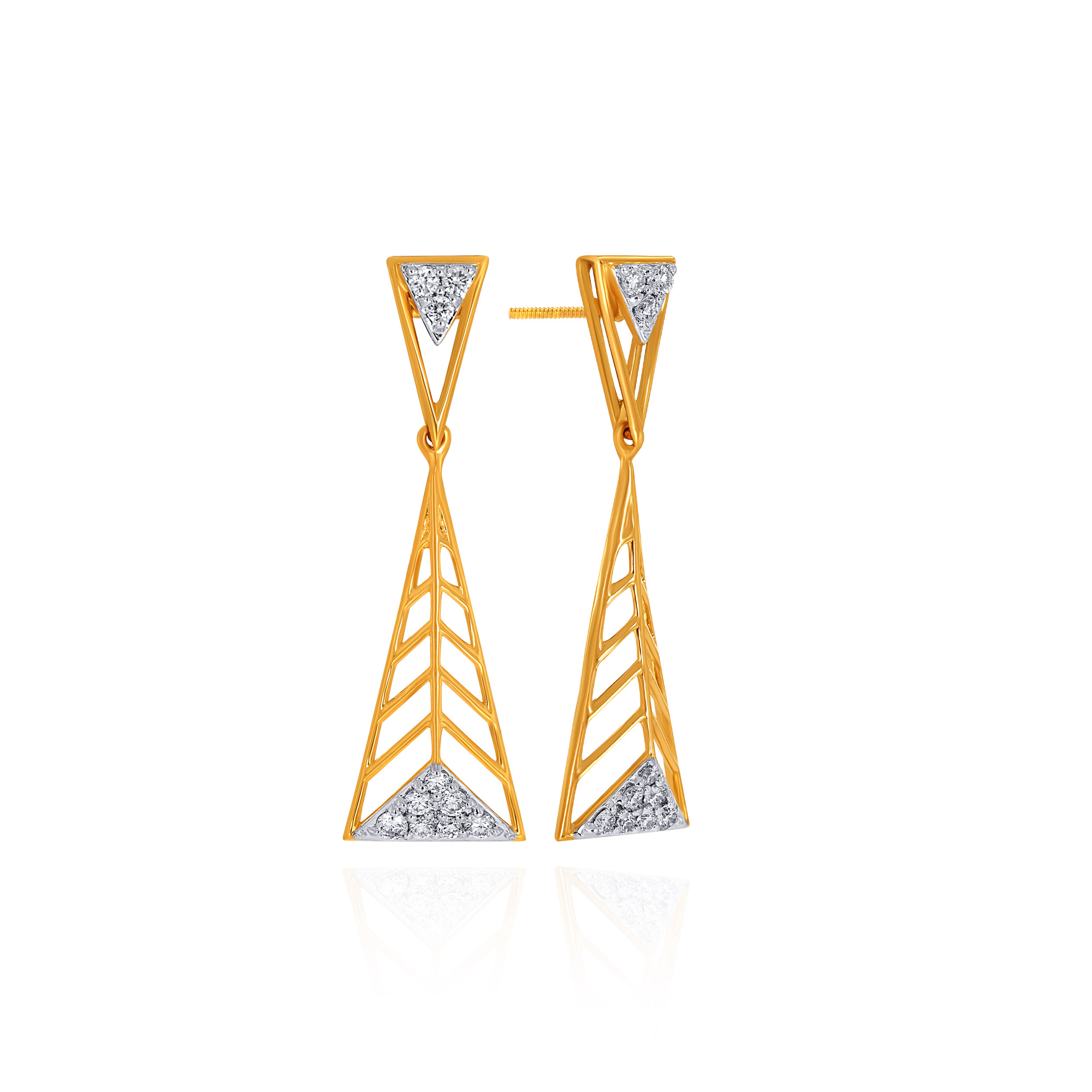 Prism Trail Diamond Drop Earrings - Senco Gold and Diamonds
