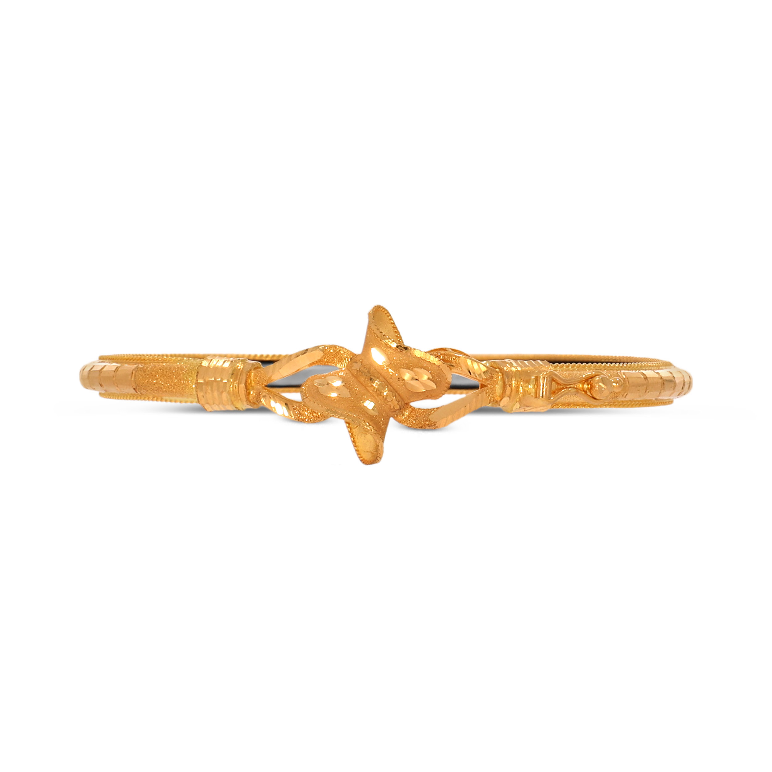 Graceful Knot Gold Noa Bangle - Senco Gold and Diamonds