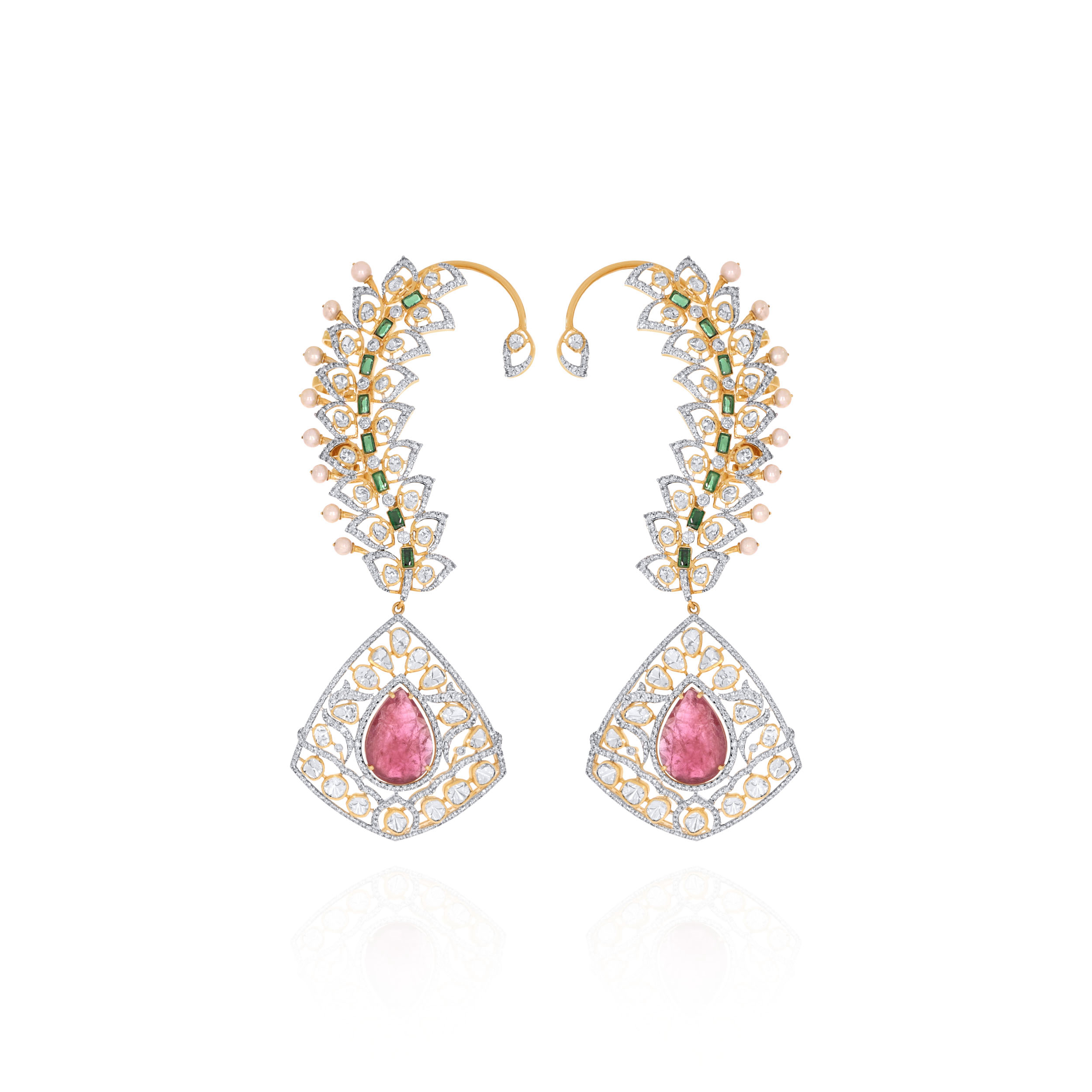 Vivid Spark Chandelier Diamond Earrings - Senco Gold and Diamonds