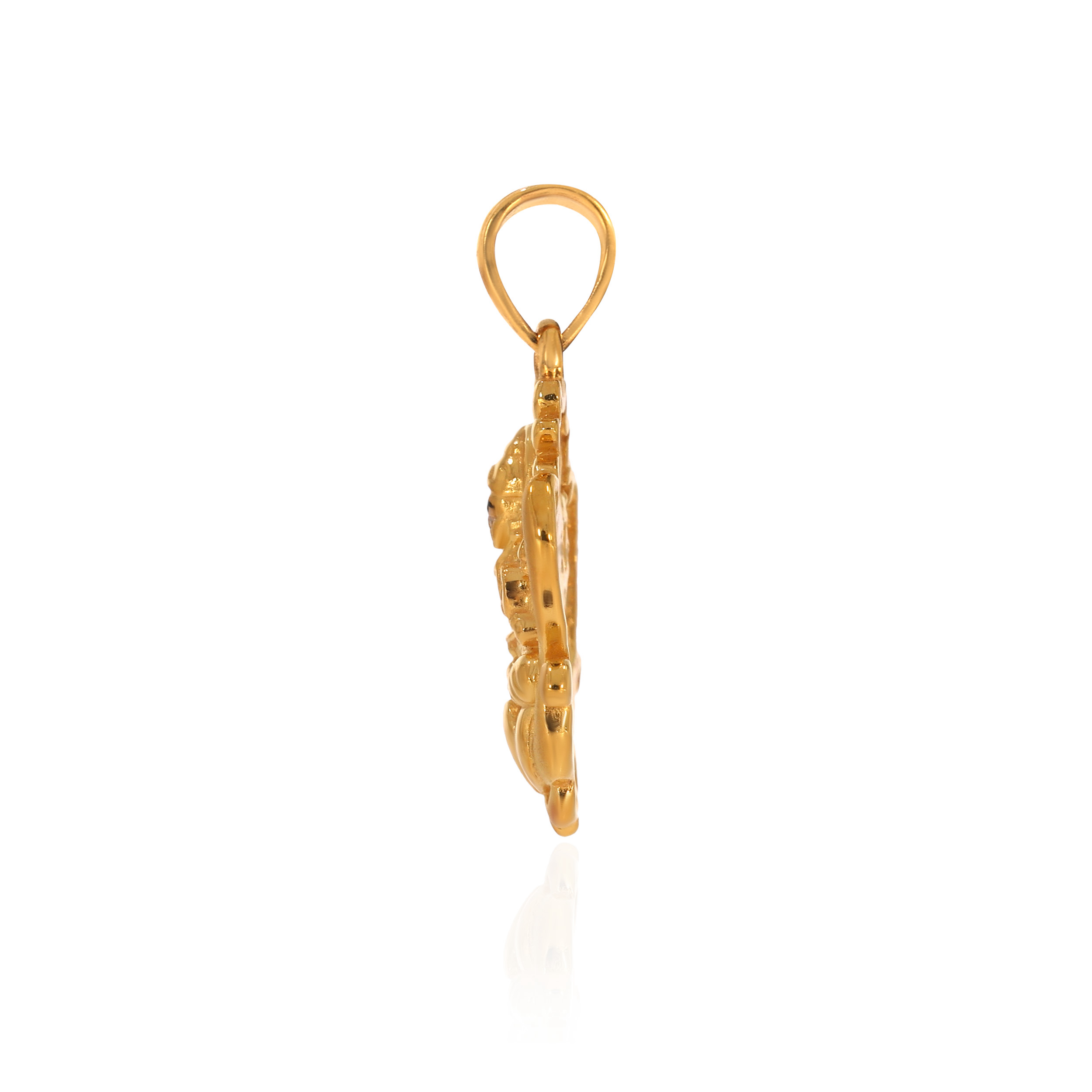 22K Yellow Gold Fancy Gold Pendant-GPN-D000740581 - Senco Gold and Diamonds