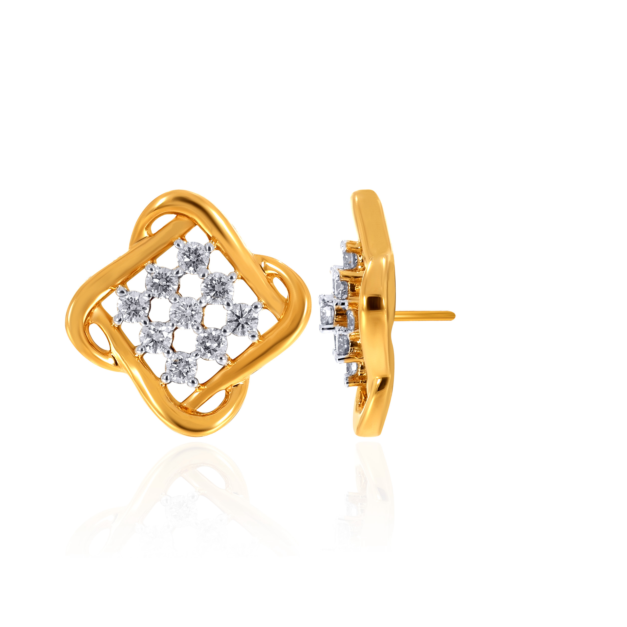 Radiant Brilliance Diamond Studs - Senco Gold and Diamonds