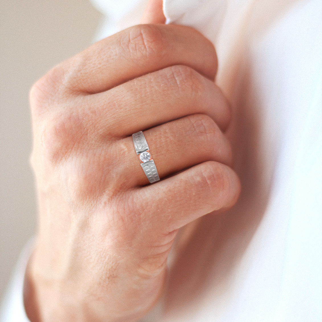 Refined Masculinity Men's Platinum Ring - Senco Gold and Diamonds