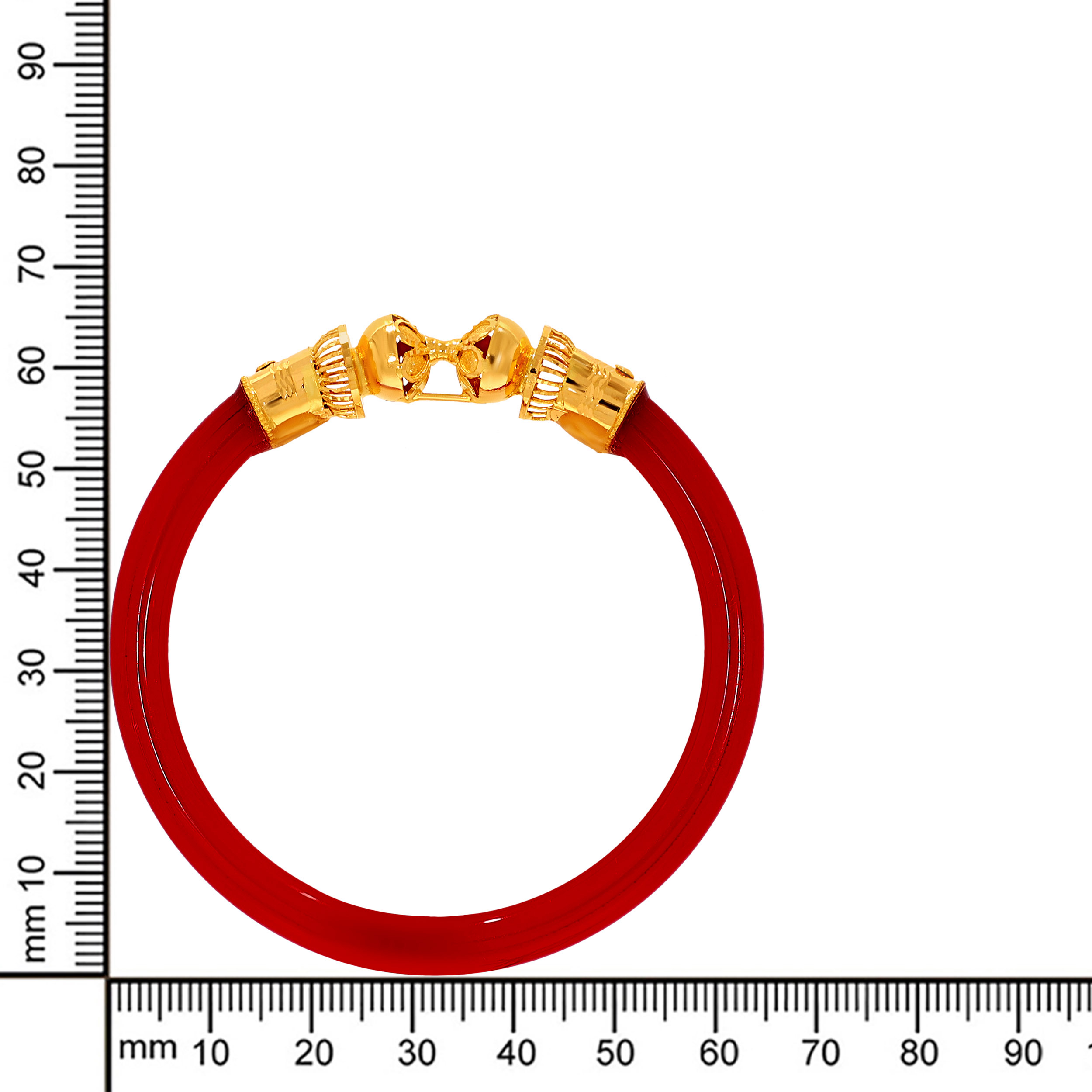 Regal Finesse Gold Pola Mukh Bangle - Senco Gold and Diamonds
