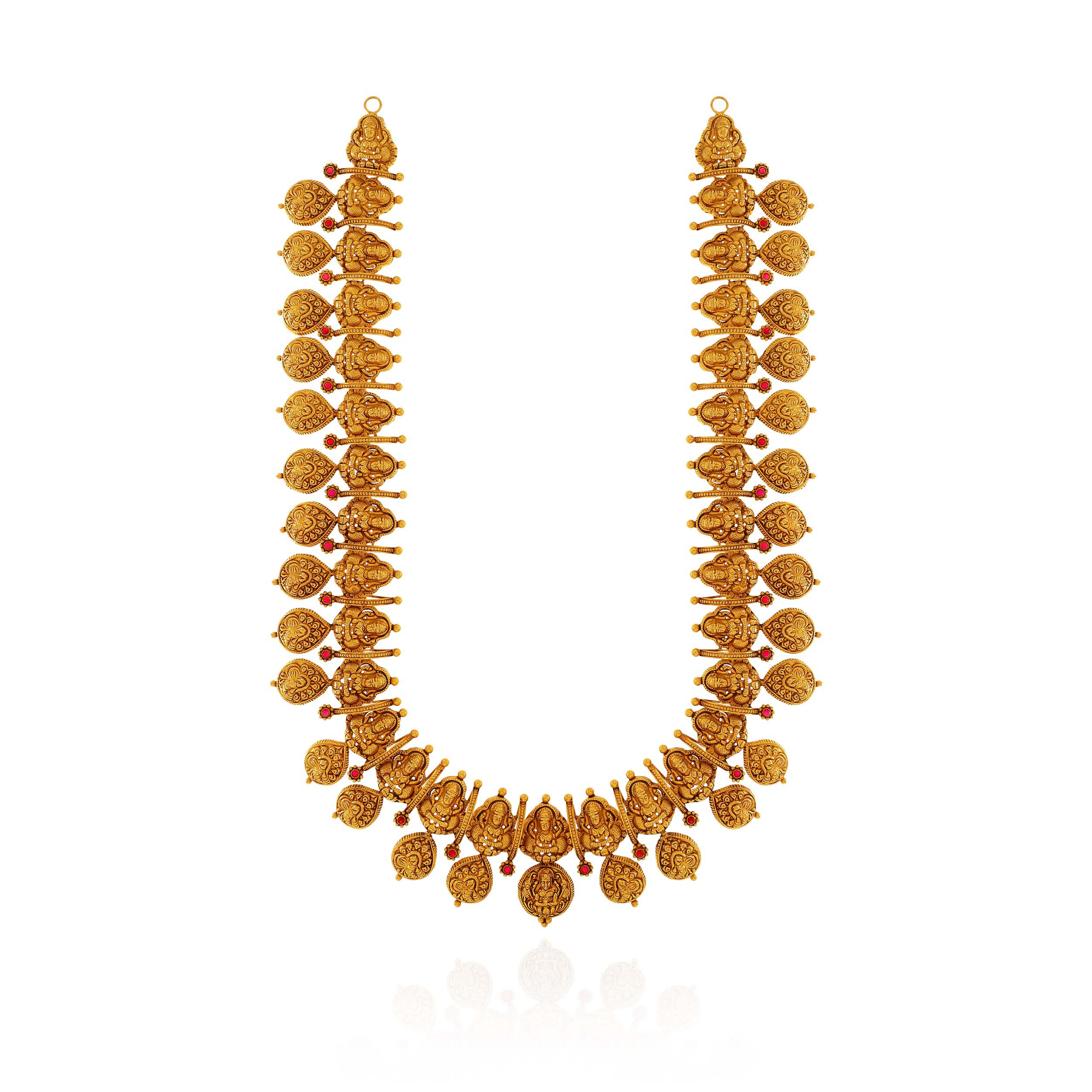 Goddess Lakshmi Heritage Gold Necklace - Senco Gold and Diamonds