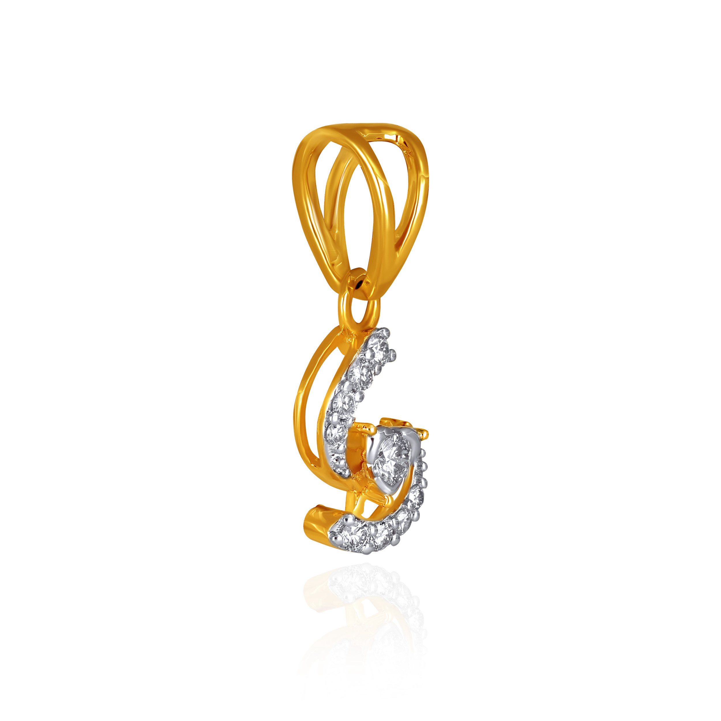 Fluid Cascade Diamond Pendant - Senco Gold and Diamonds