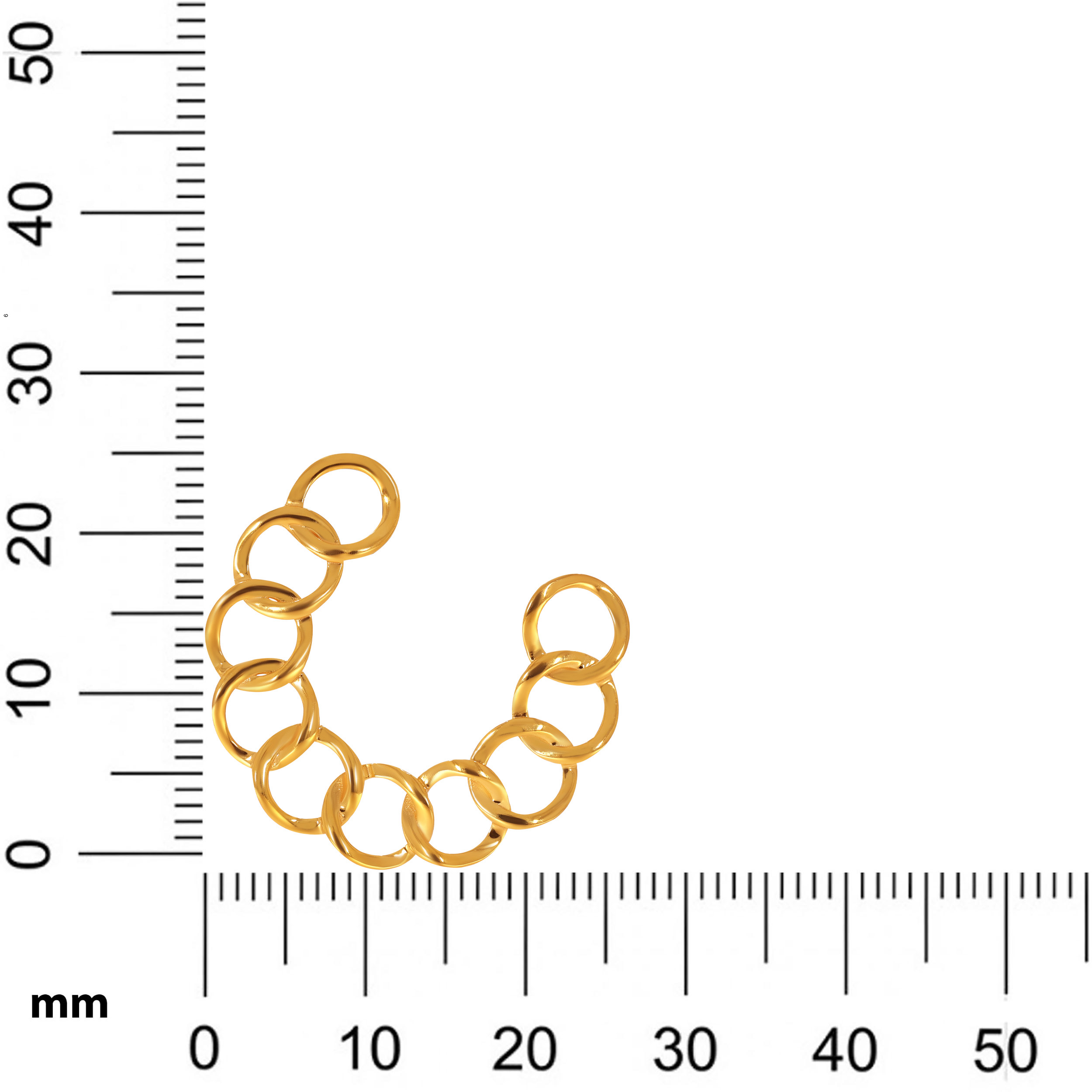 Nexus Link Gold Studs - Senco Gold and Diamonds