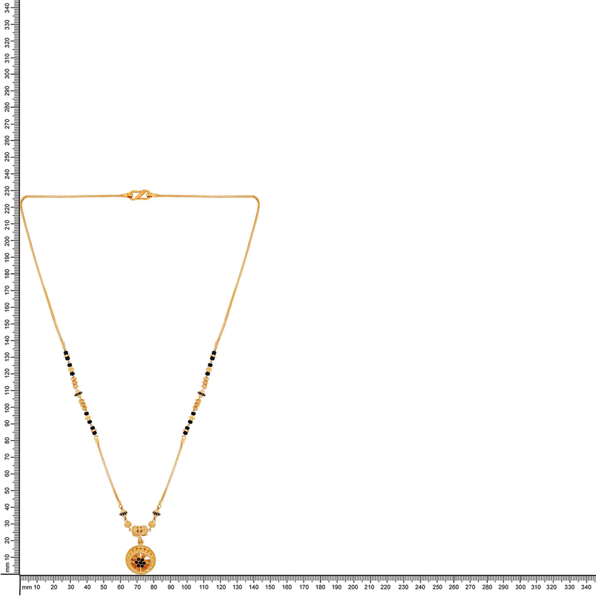 Pure Connection Beaded Gold Mangalsutra - Senco Gold and Diamonds