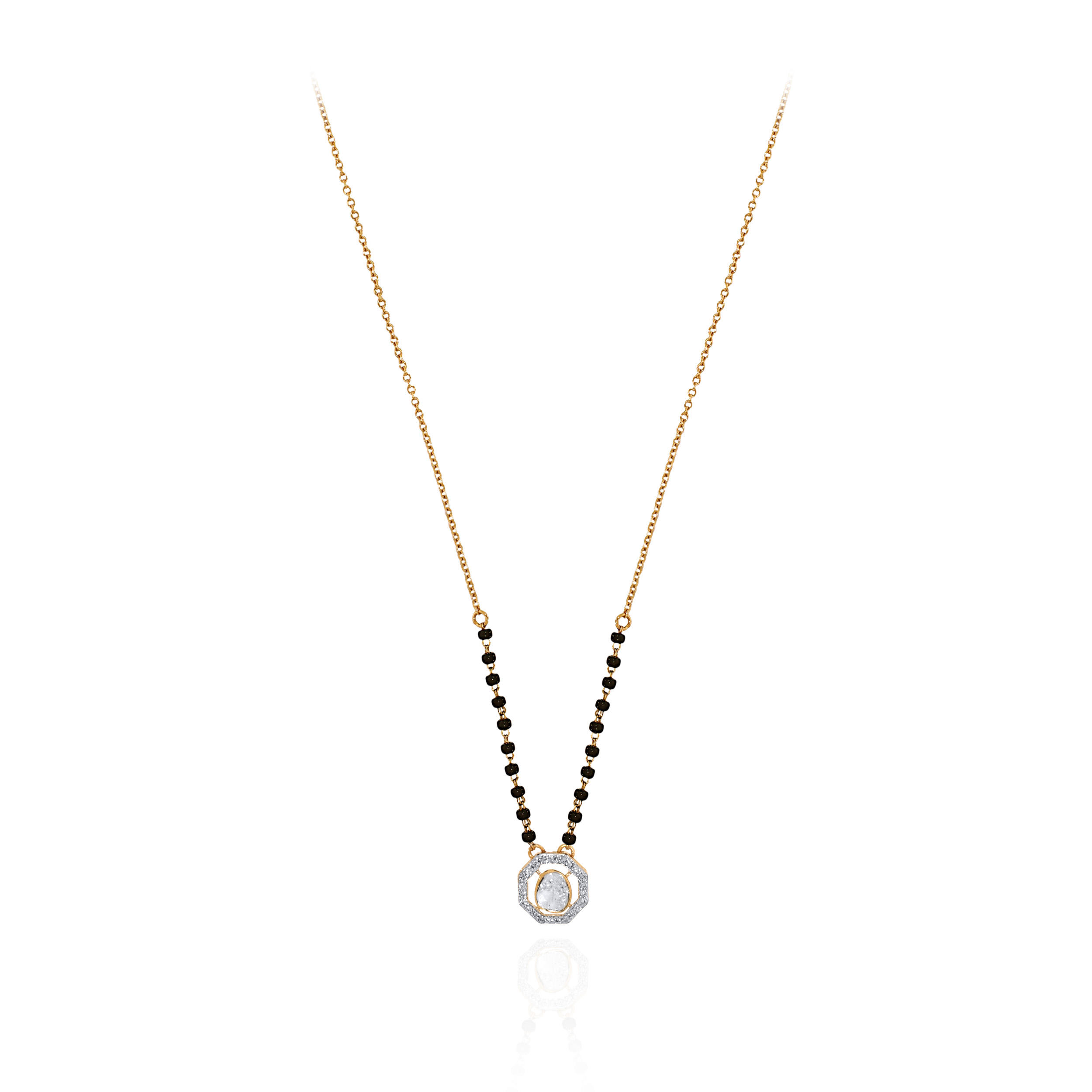 Elara Eternal Polki Diamond Mangalsutra - Senco Gold and Diamonds