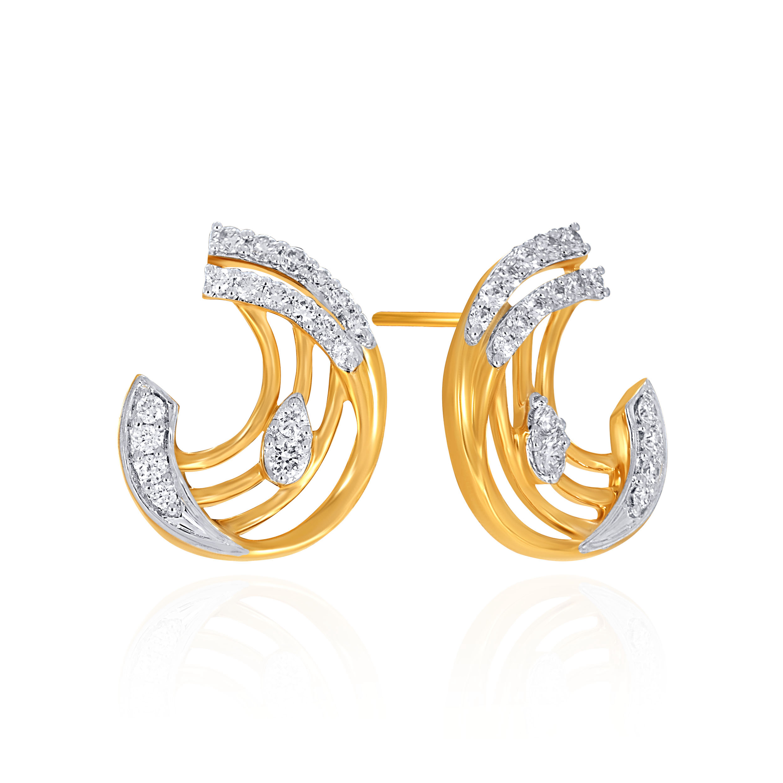 Moonlit Shine Diamond Studs - Senco Gold and Diamonds