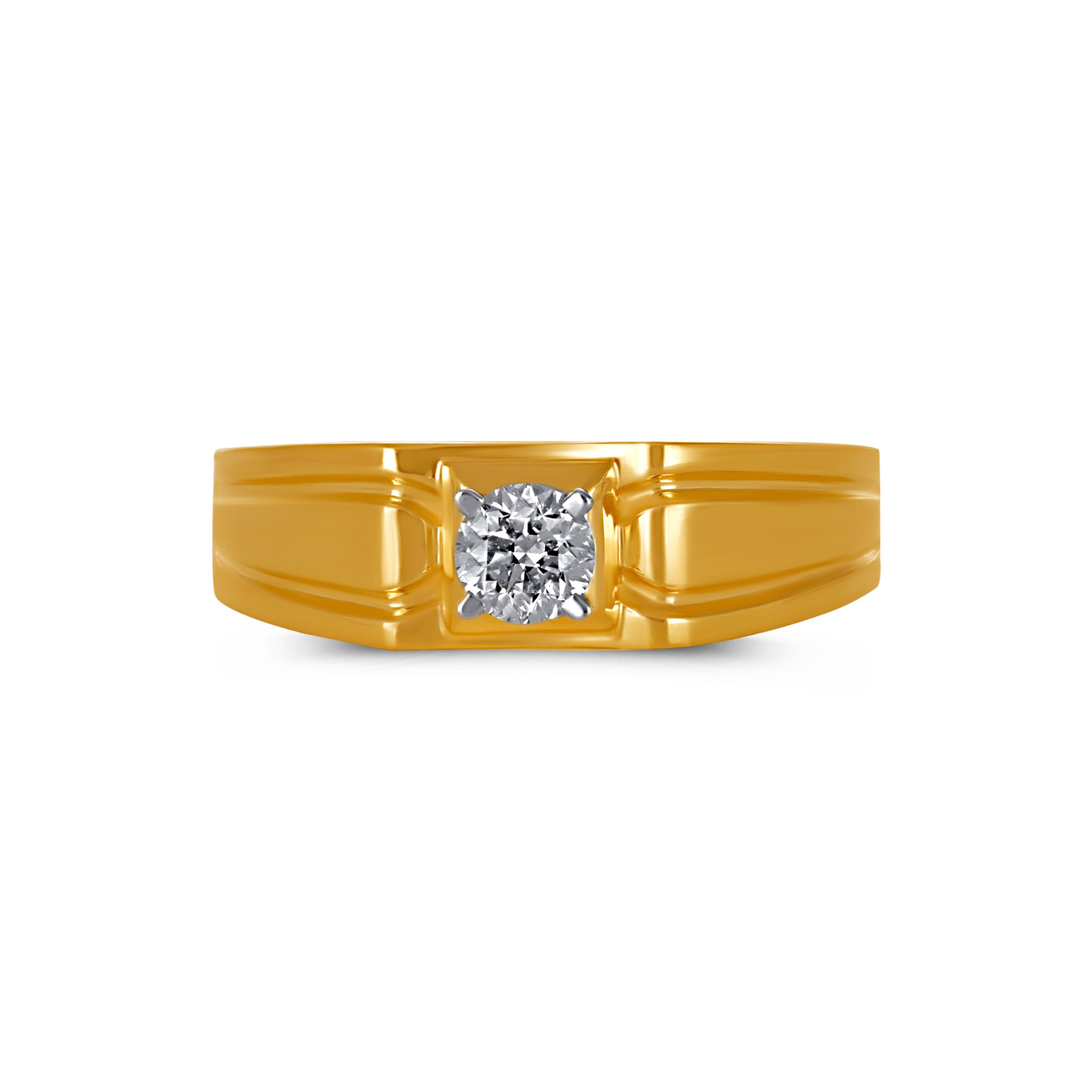 Crownline Men's Solitaire Diamond Ring alternate view 1