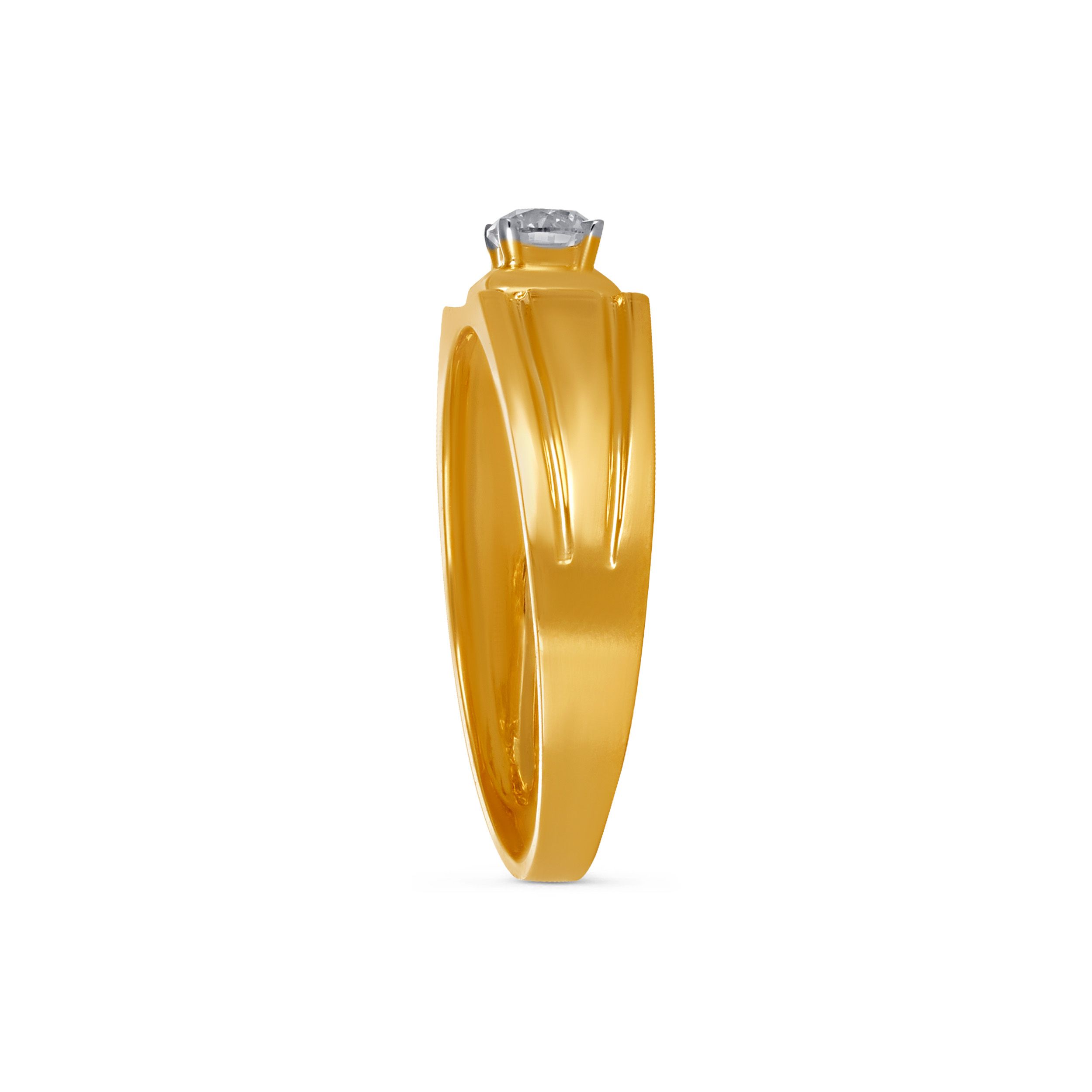 Crownline Men's Solitaire Diamond Ring alternate view 2