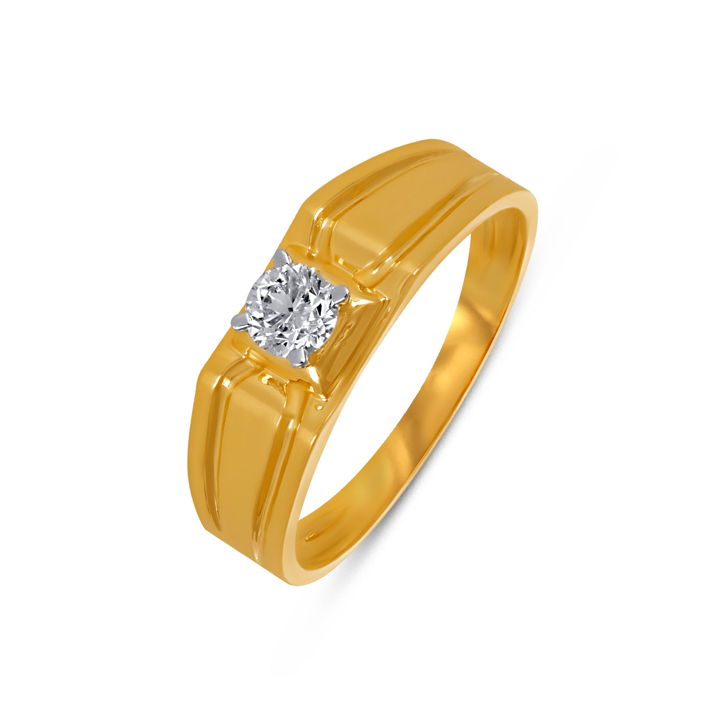 Crownline Men's Solitaire Diamond Ring