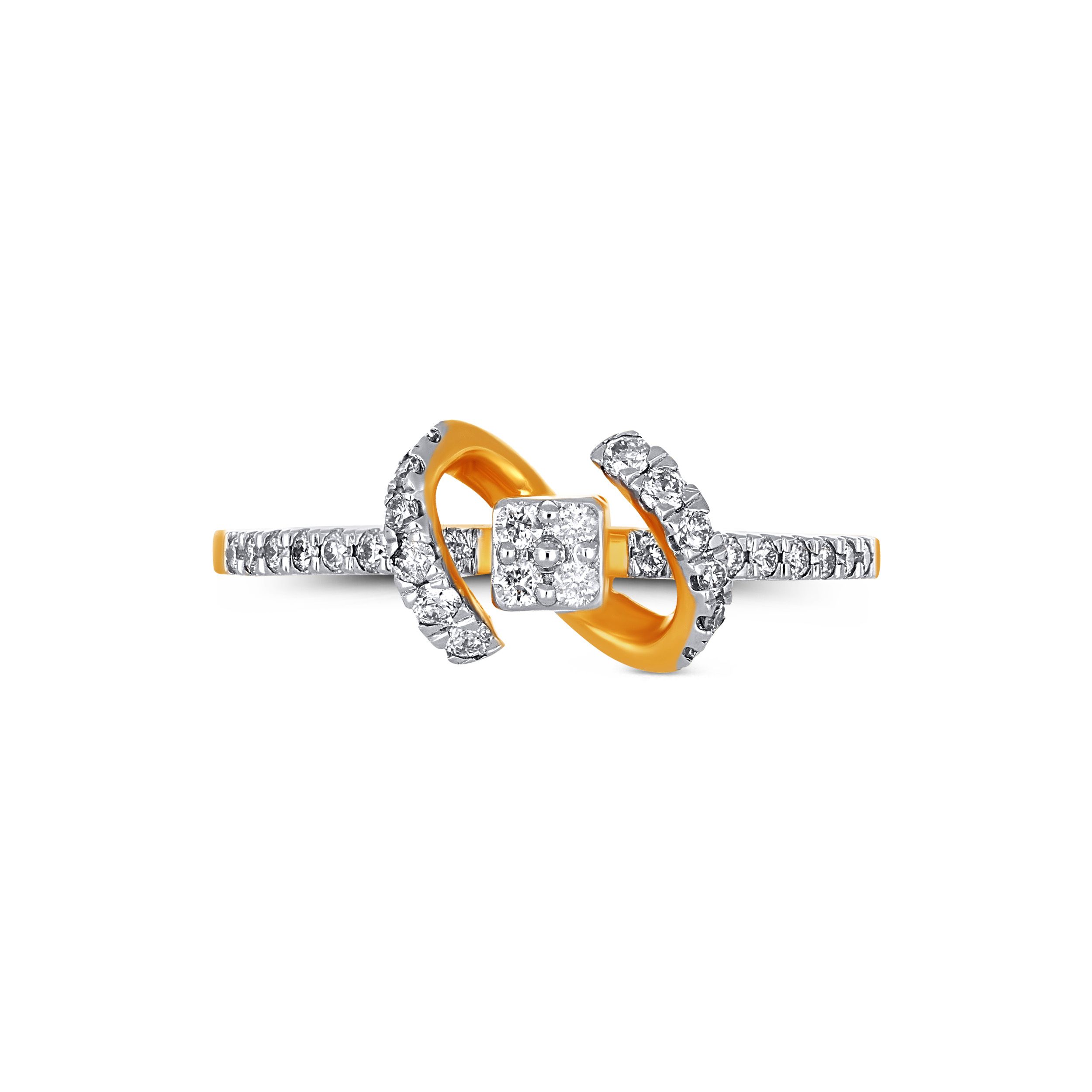 Knot-Inspired Diamond Ring alternate view 1