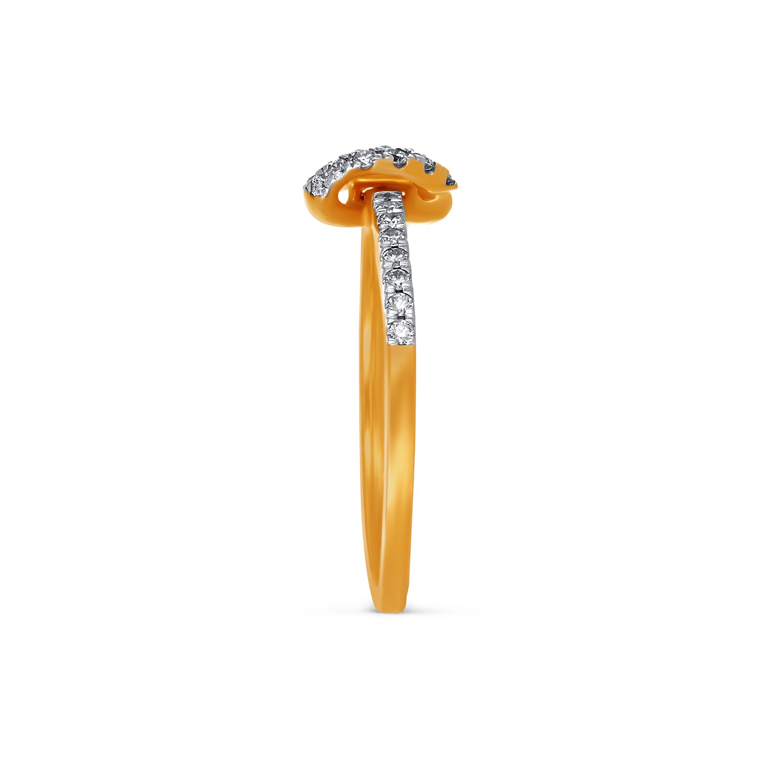 Knot-Inspired Diamond Ring alternate view 2