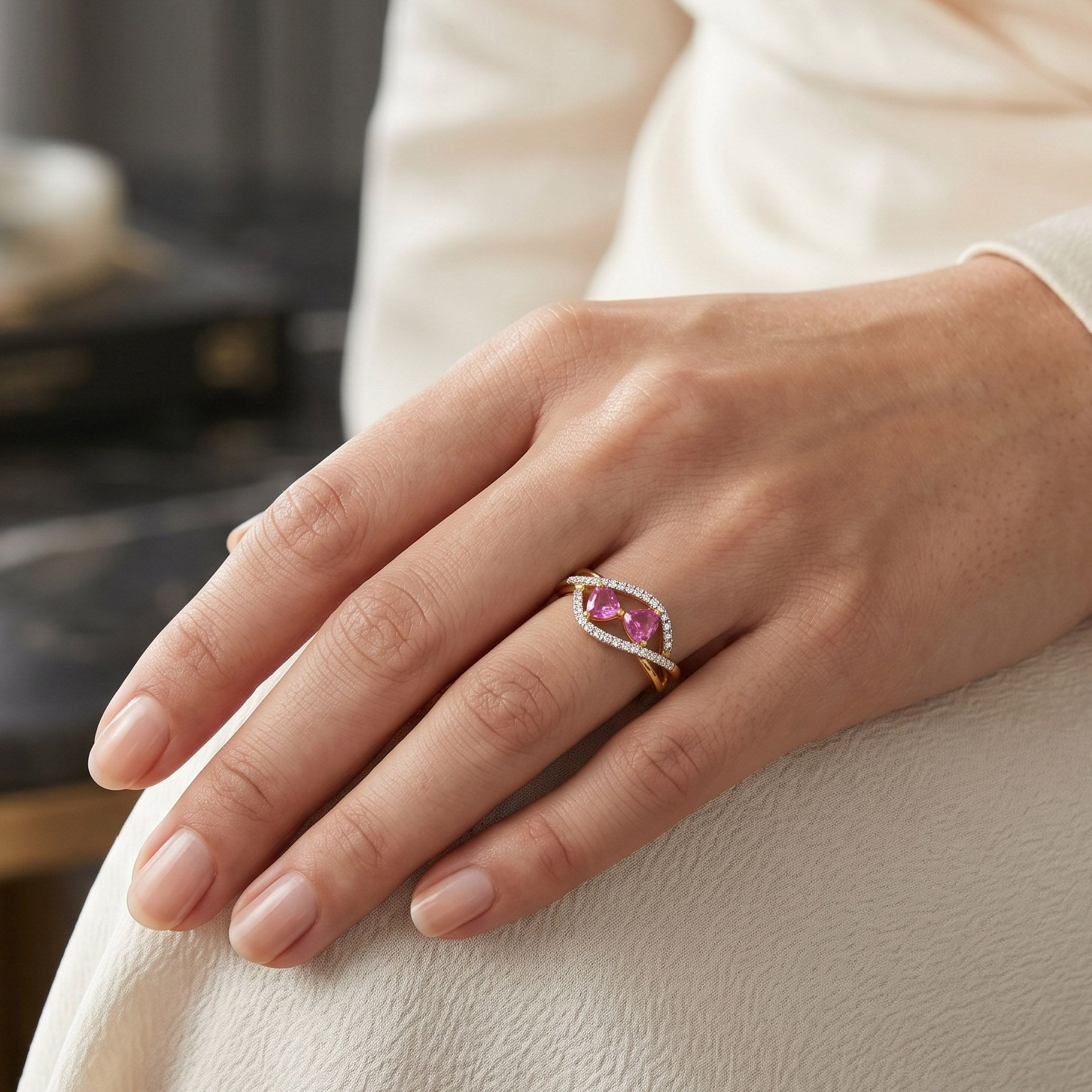 Blush Symphony Diamond Ring alternate view 3