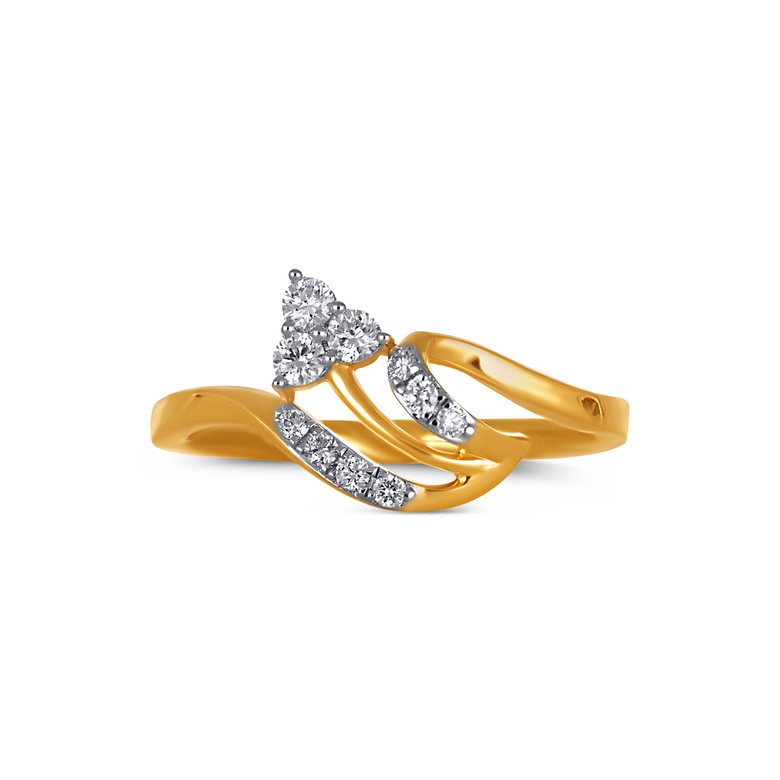 Kinetic Wave Diamond Ring alternate view 1