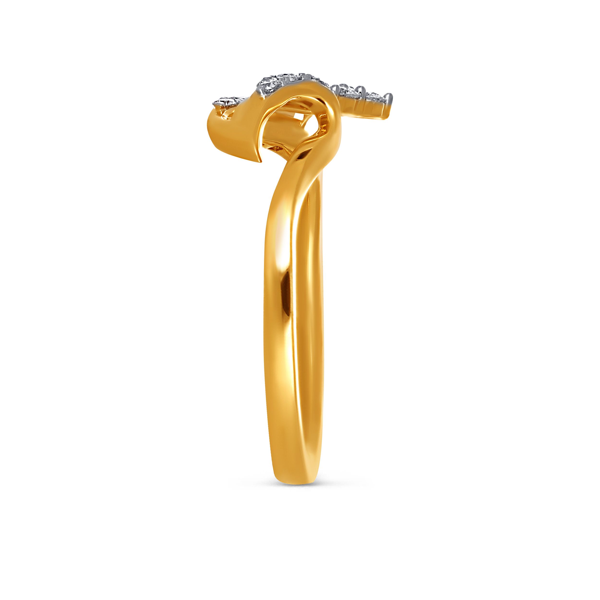 Kinetic Wave Diamond Ring alternate view 2