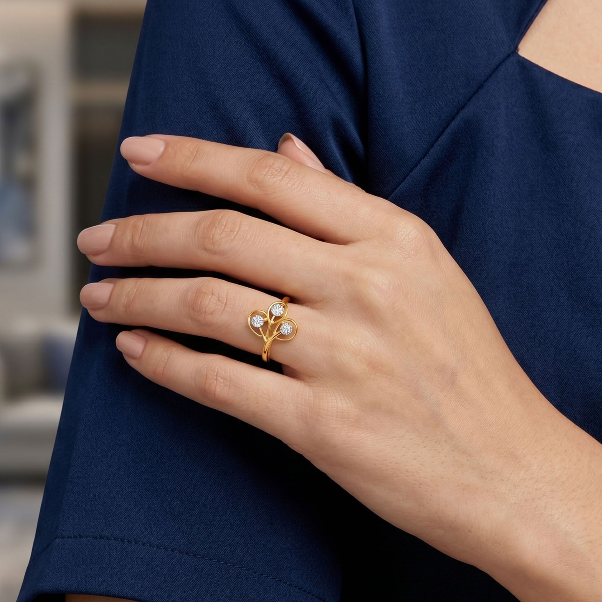 Luna Vine Diamond Ring alternate view 3